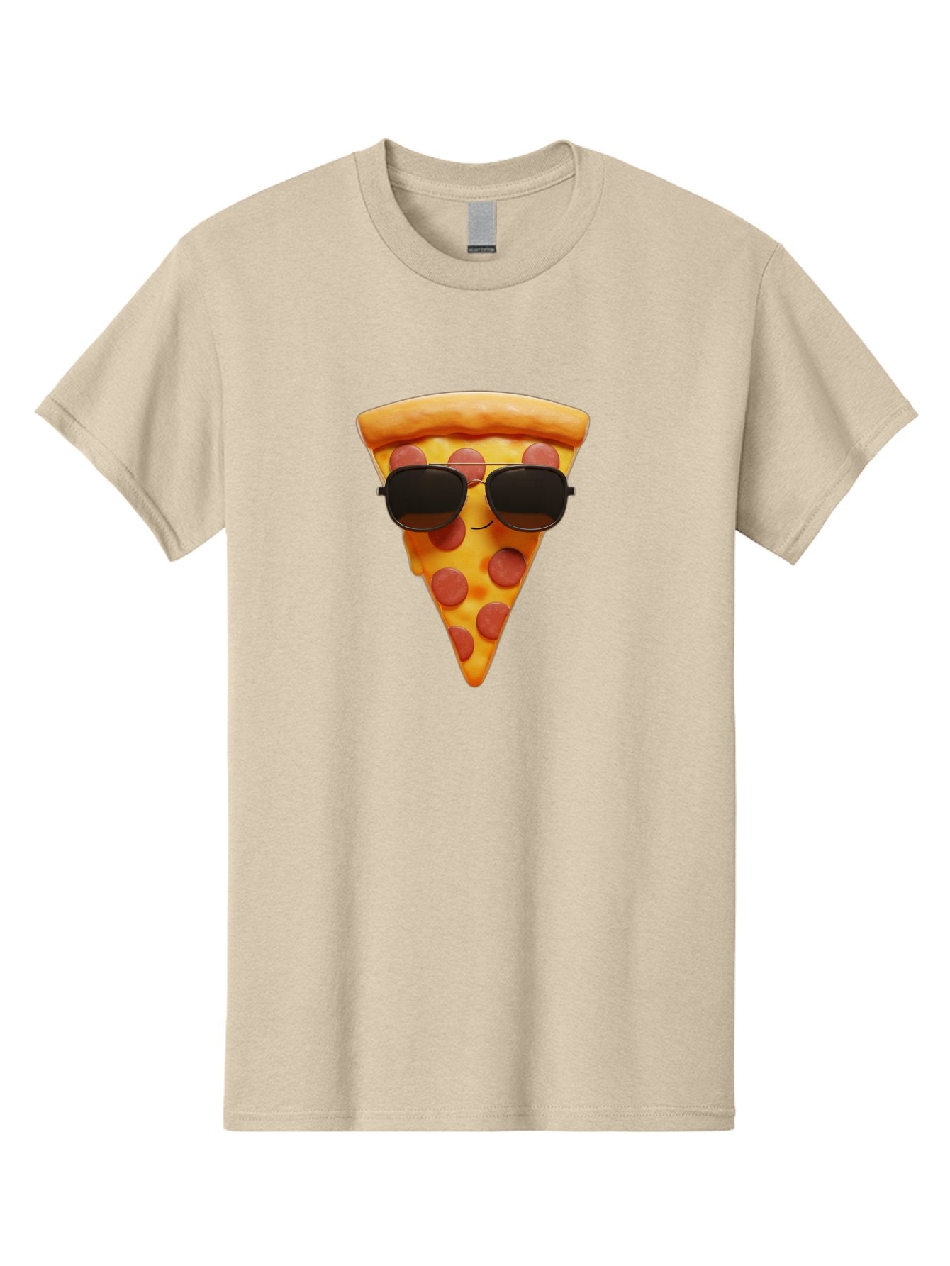 Pizza-Slice-With-Sunglasses-1 Men'S Graphic Tee, 100% Cotton, Comfortable Casual Summer Wear, Machine Washable, Pepperoni Pizza Slice, Cool Pizza, Sunglasses, Smiley Face, Cartoon Character, Funny Food, Playful Illustration, Casual Dining, Bac312 11