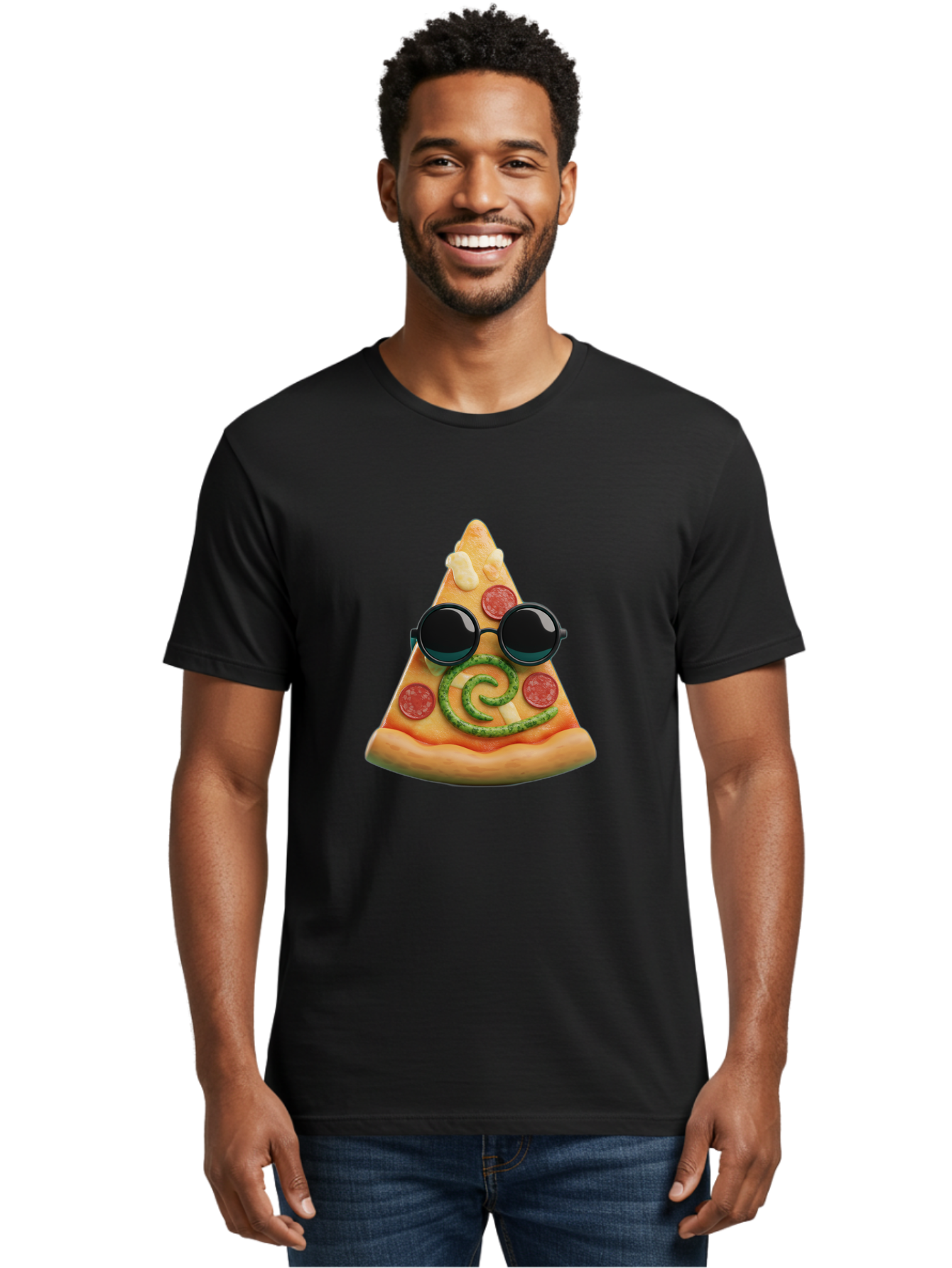 Pizza-Slice-With-Sunglasses-3 Men'S Graphic Tee, 100% Cotton, Comfortable Casual Summer Wear, Machine Washable, Funny Pizza, Cool Pizza Slice, Pepperoni Pizza, Melted Cheese, Pesto Swirl, Cute Food, Hipster Food, Casual Dining, Pizza Love, Bac314 19