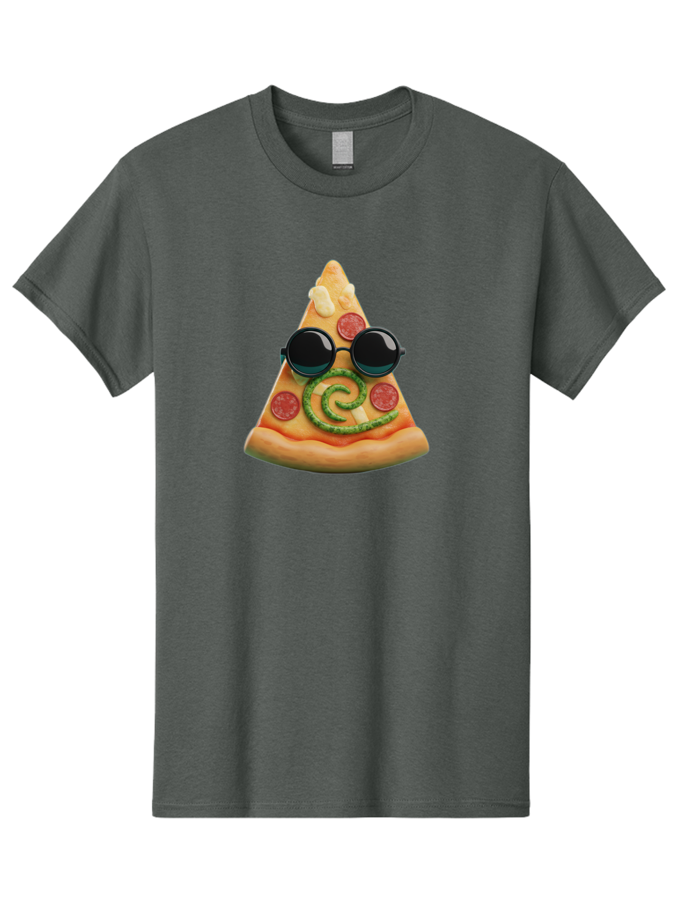 Pizza-Slice-With-Sunglasses-3 Men'S Graphic Tee, 100% Cotton, Comfortable Casual Summer Wear, Machine Washable, Funny Pizza, Cool Pizza Slice, Pepperoni Pizza, Melted Cheese, Pesto Swirl, Cute Food, Hipster Food, Casual Dining, Pizza Love, Bac314 3