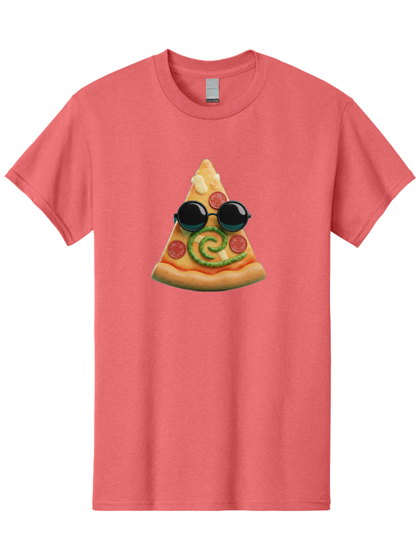 Pizza-Slice-With-Sunglasses-3 Men'S Graphic Tee, 100% Cotton, Comfortable Casual Summer Wear, Machine Washable, Funny Pizza, Cool Pizza Slice, Pepperoni Pizza, Melted Cheese, Pesto Swirl, Cute Food, Hipster Food, Casual Dining, Pizza Love, Bac314 9