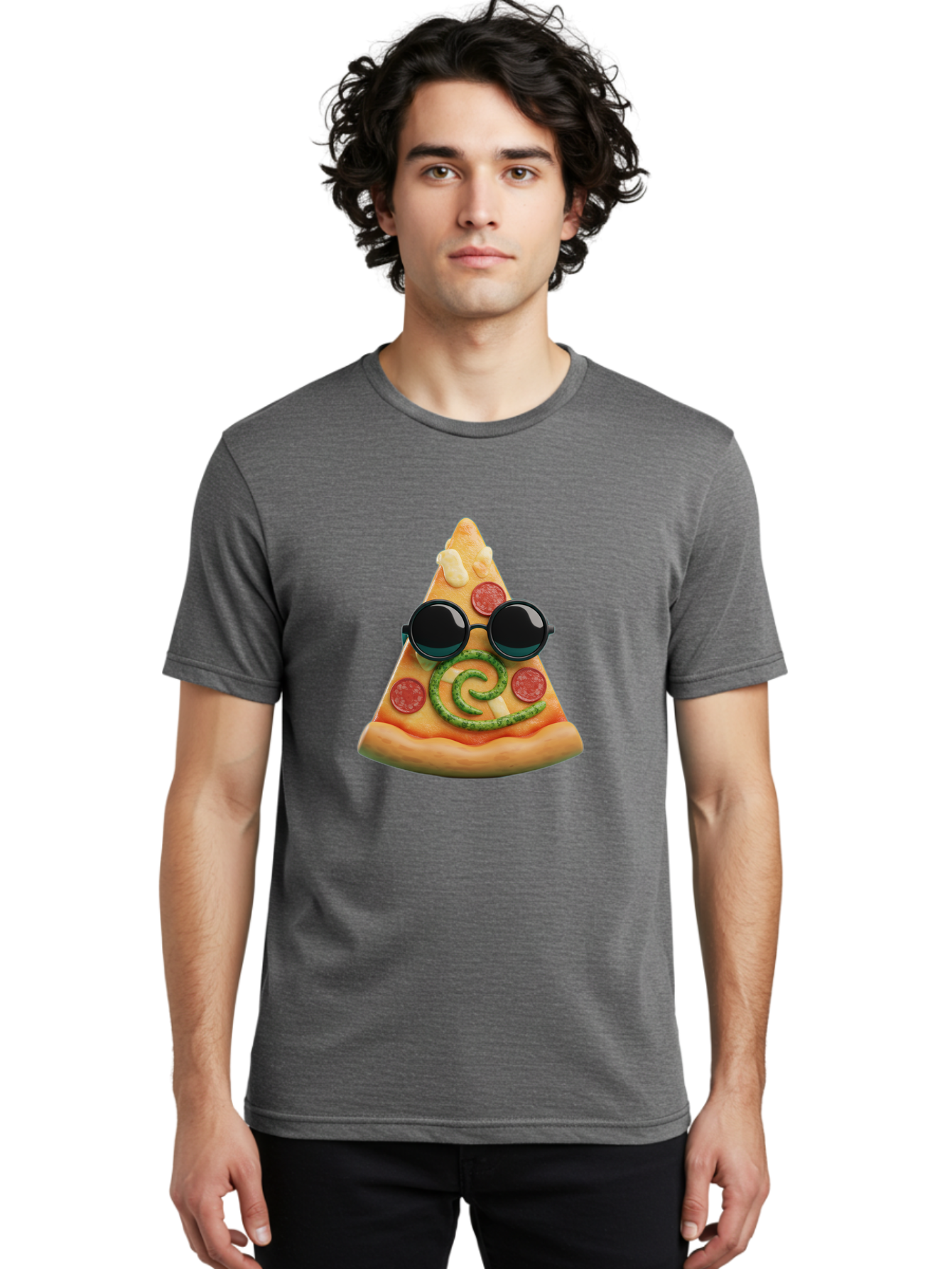 Pizza-Slice-With-Sunglasses-3 Men'S Graphic Tee, 100% Cotton, Comfortable Casual Summer Wear, Machine Washable, Funny Pizza, Cool Pizza Slice, Pepperoni Pizza, Melted Cheese, Pesto Swirl, Cute Food, Hipster Food, Casual Dining, Pizza Love, Bac314 17