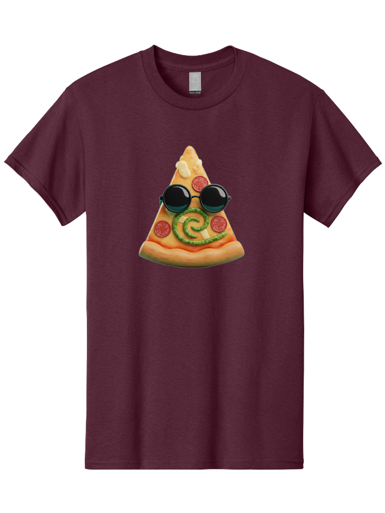 Pizza-Slice-With-Sunglasses-3 Men'S Graphic Tee, 100% Cotton, Comfortable Casual Summer Wear, Machine Washable, Funny Pizza, Cool Pizza Slice, Pepperoni Pizza, Melted Cheese, Pesto Swirl, Cute Food, Hipster Food, Casual Dining, Pizza Love, Bac314 5