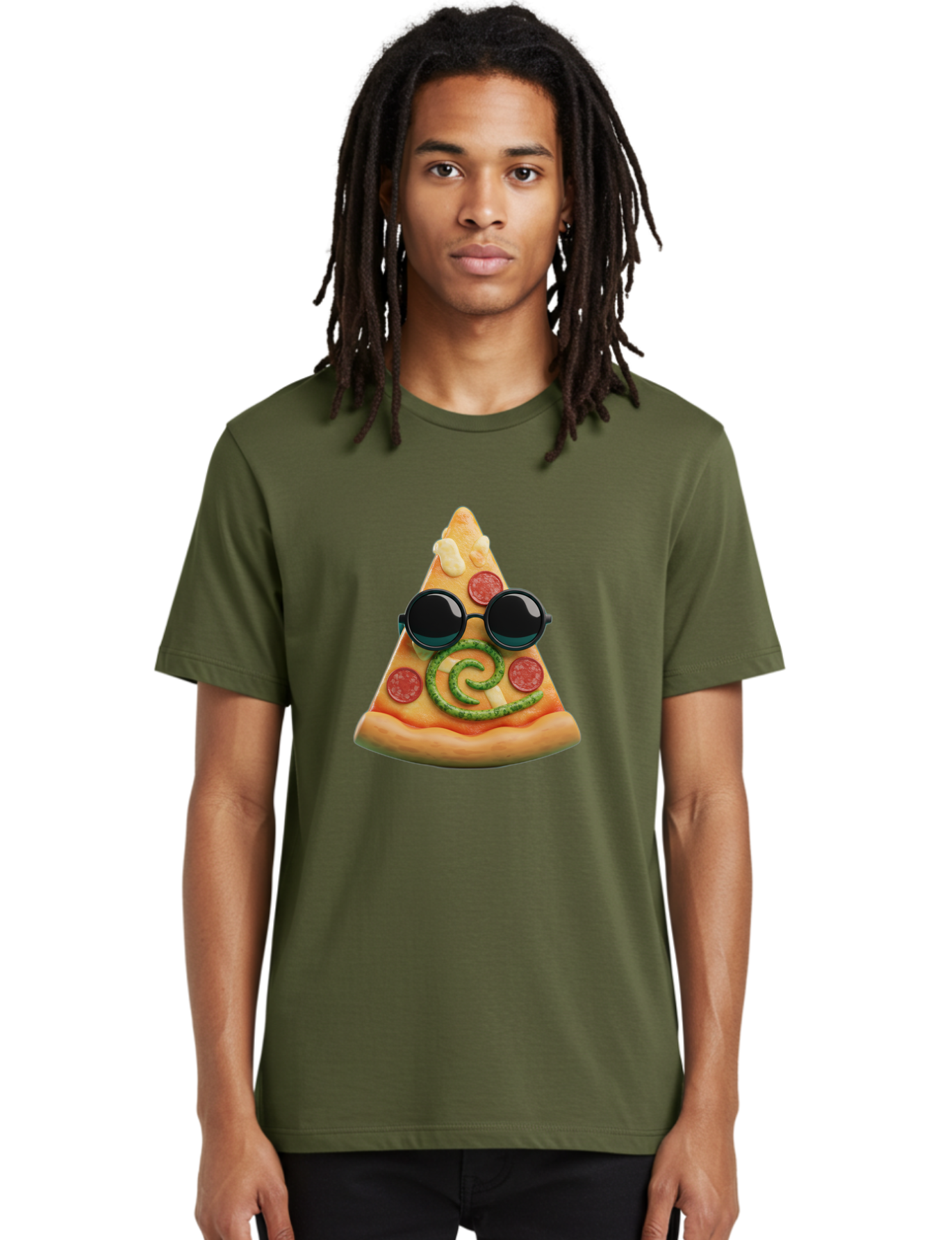 Pizza-Slice-With-Sunglasses-3 Men'S Graphic Tee, 100% Cotton, Comfortable Casual Summer Wear, Machine Washable, Funny Pizza, Cool Pizza Slice, Pepperoni Pizza, Melted Cheese, Pesto Swirl, Cute Food, Hipster Food, Casual Dining, Pizza Love, Bac314 25