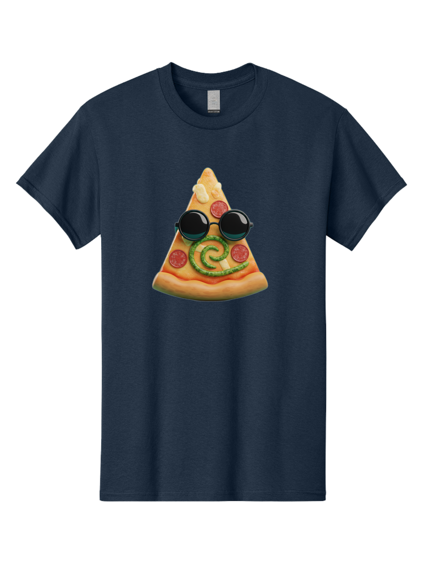 Pizza-Slice-With-Sunglasses-3 Men'S Graphic Tee, 100% Cotton, Comfortable Casual Summer Wear, Machine Washable, Funny Pizza, Cool Pizza Slice, Pepperoni Pizza, Melted Cheese, Pesto Swirl, Cute Food, Hipster Food, Casual Dining, Pizza Love, Bac314 6