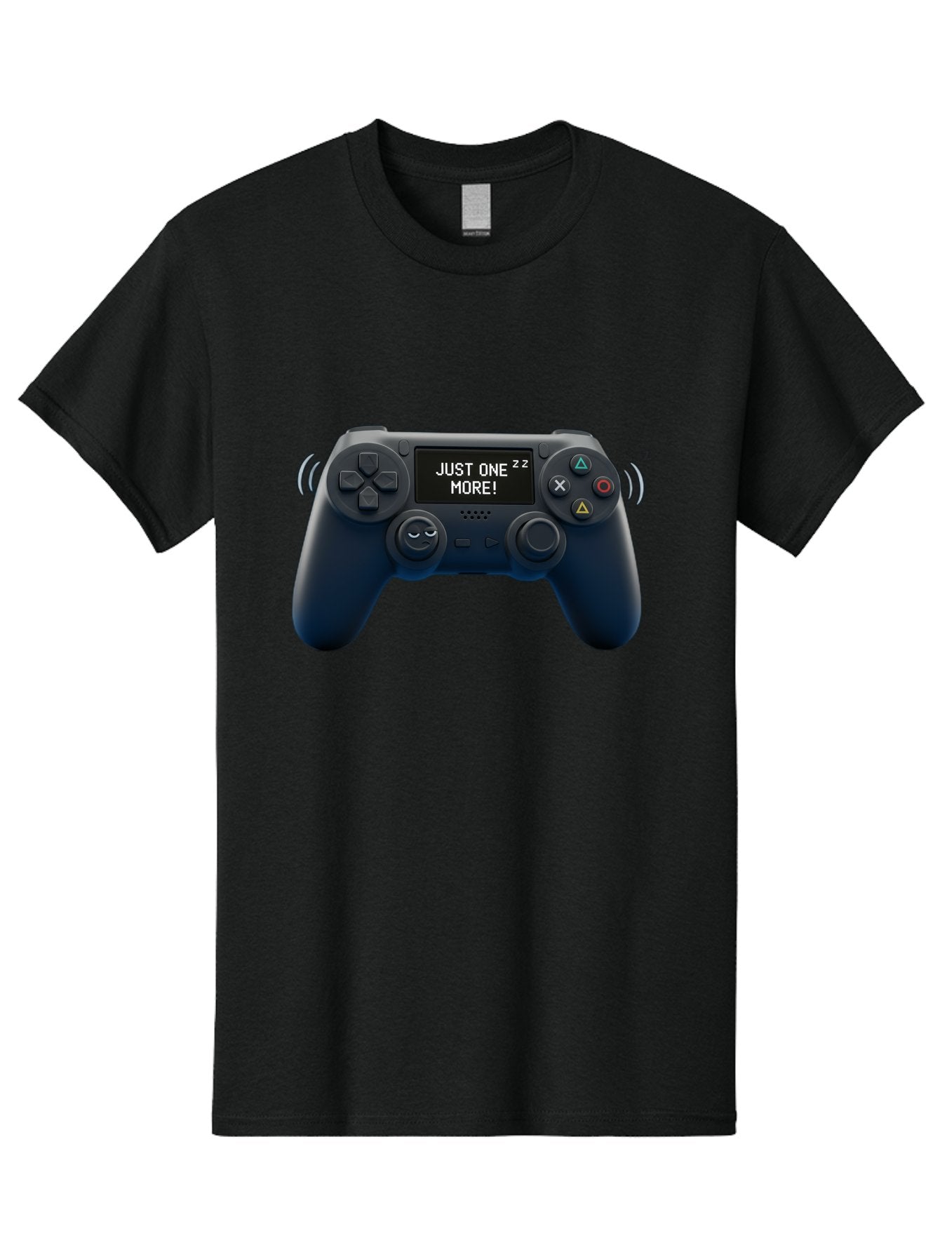 Ps4-Controller Men'S Graphic Tee, 100% Cotton, Comfortable Casual Summer Wear, Machine Washable, Game Controller, Gaming, Video Games, Ps4 Controller, Joystick, Gamepad, Gaming Addiction, Gaming Habit, Just One More, Sleep Deprivation, Bac343 13