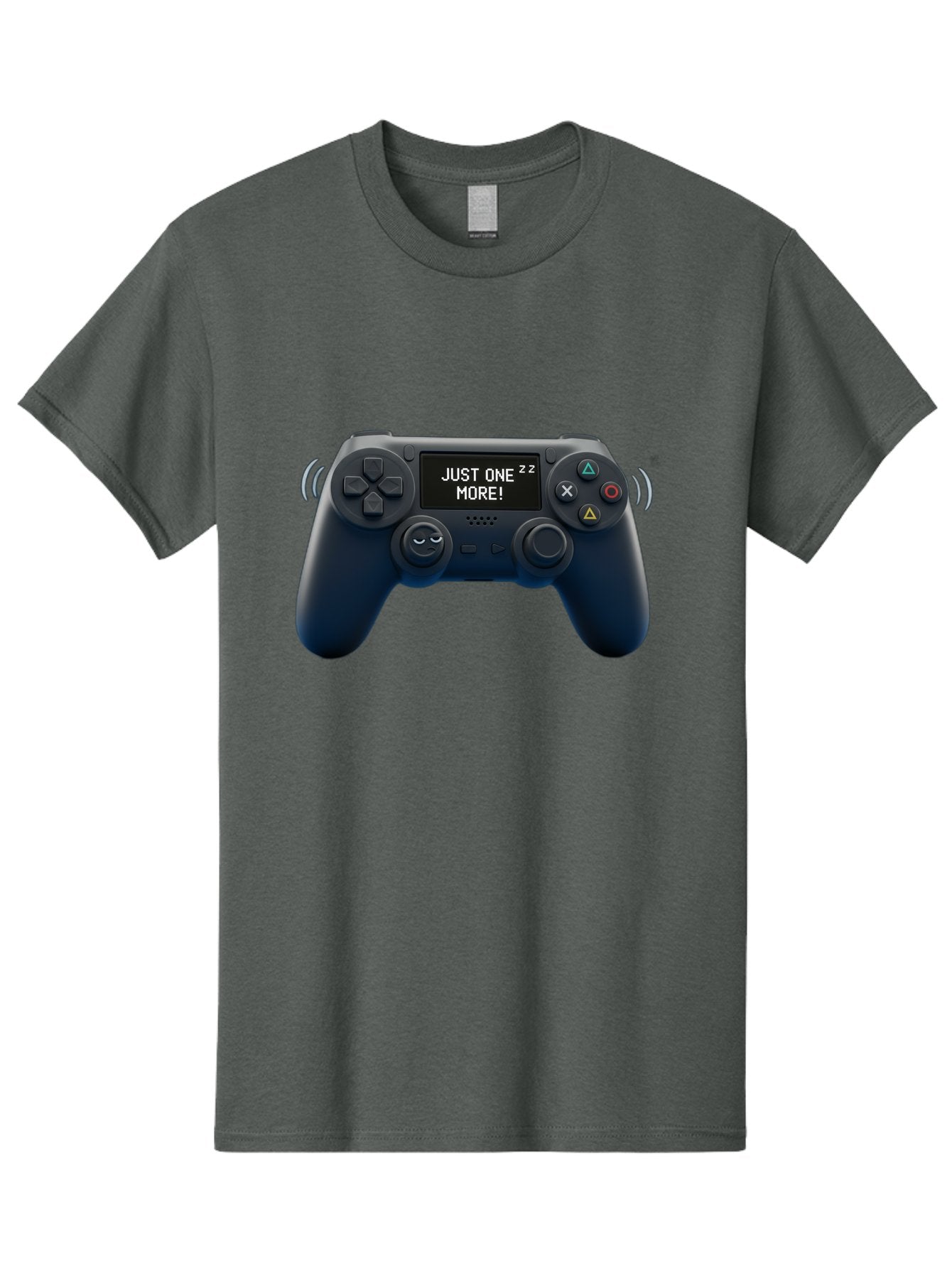 Ps4-Controller Men'S Graphic Tee, 100% Cotton, Comfortable Casual Summer Wear, Machine Washable, Game Controller, Gaming, Video Games, Ps4 Controller, Joystick, Gamepad, Gaming Addiction, Gaming Habit, Just One More, Sleep Deprivation, Bac343 11