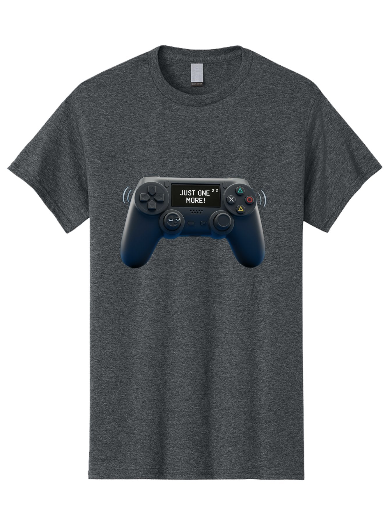 Ps4-Controller Men'S Graphic Tee, 100% Cotton, Comfortable Casual Summer Wear, Machine Washable, Game Controller, Gaming, Video Games, Ps4 Controller, Joystick, Gamepad, Gaming Addiction, Gaming Habit, Just One More, Sleep Deprivation, Bac343 15