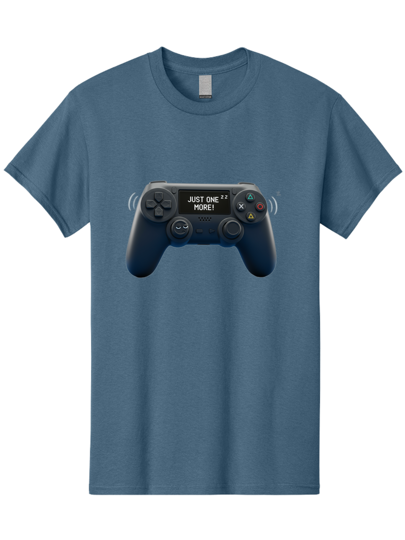 Ps4-Controller Men'S Graphic Tee, 100% Cotton, Comfortable Casual Summer Wear, Machine Washable, Game Controller, Gaming, Video Games, Ps4 Controller, Joystick, Gamepad, Gaming Addiction, Gaming Habit, Just One More, Sleep Deprivation, Bac343 9