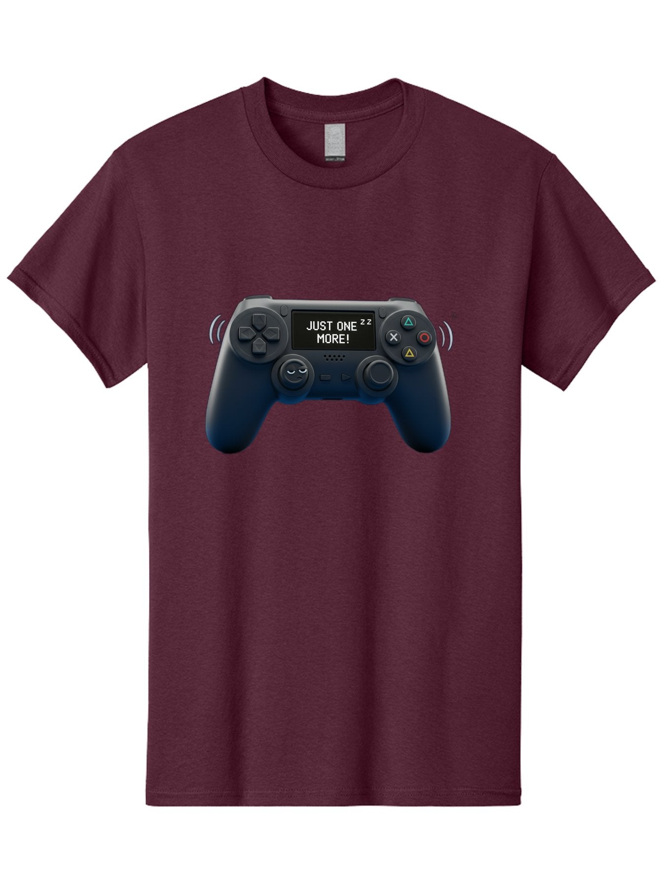 Ps4-Controller Men'S Graphic Tee, 100% Cotton, Comfortable Casual Summer Wear, Machine Washable, Game Controller, Gaming, Video Games, Ps4 Controller, Joystick, Gamepad, Gaming Addiction, Gaming Habit, Just One More, Sleep Deprivation, Bac343 14