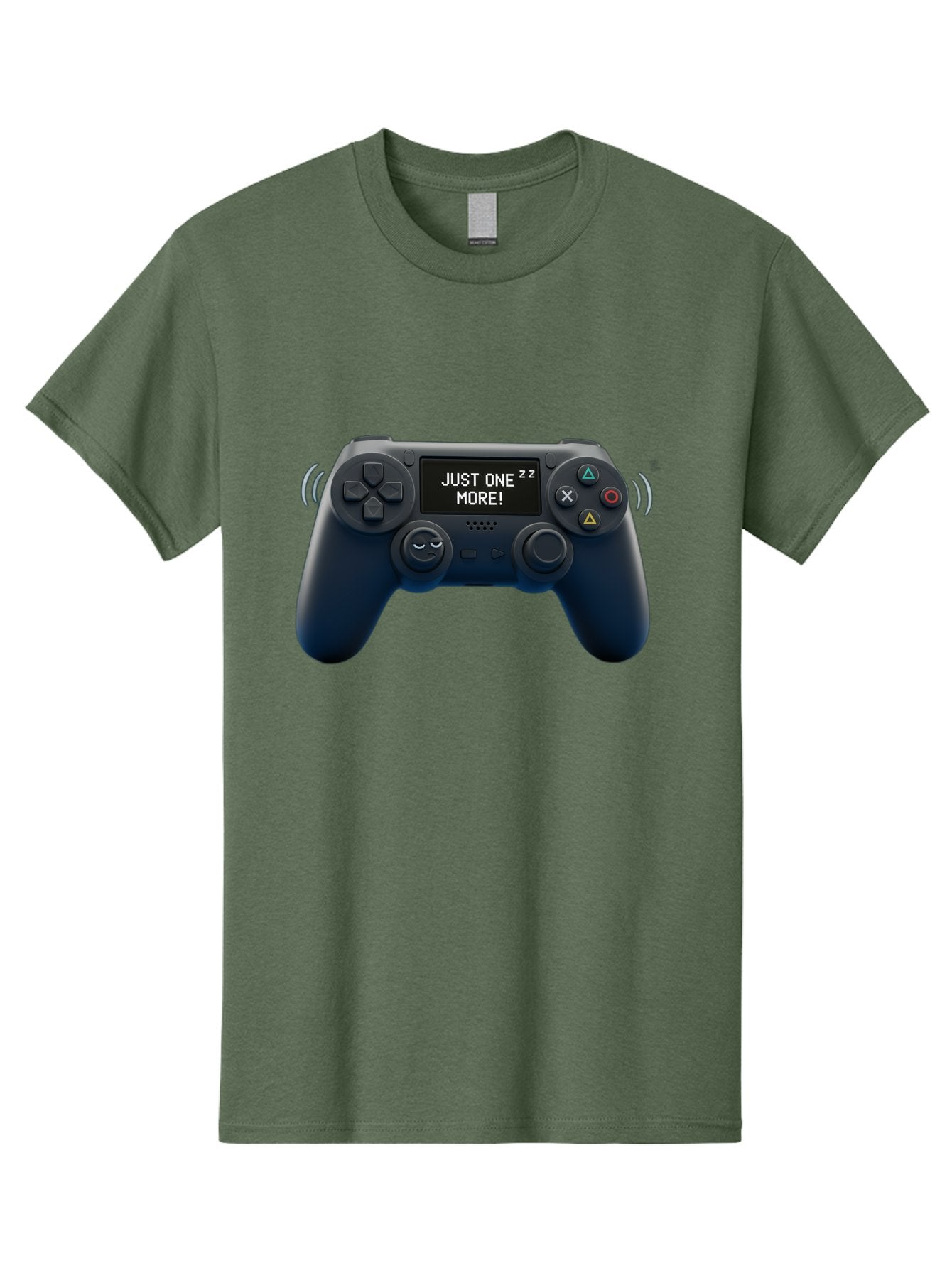 Ps4-Controller Men'S Graphic Tee, 100% Cotton, Comfortable Casual Summer Wear, Machine Washable, Game Controller, Gaming, Video Games, Ps4 Controller, Joystick, Gamepad, Gaming Addiction, Gaming Habit, Just One More, Sleep Deprivation, Bac343 7