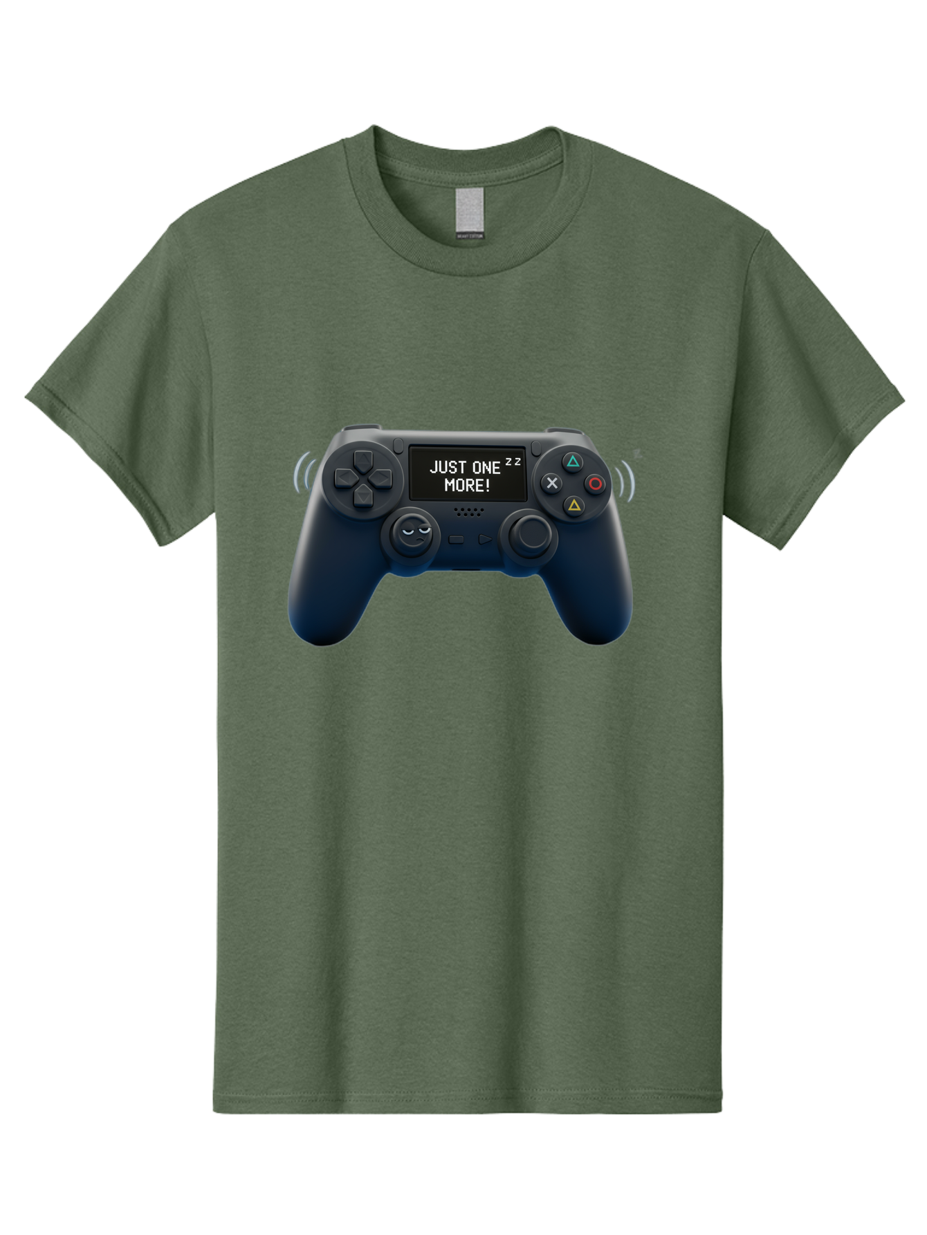 Ps4-Controller Men'S Graphic Tee, 100% Cotton, Comfortable Casual Summer Wear, Machine Washable, Game Controller, Gaming, Video Games, Ps4 Controller, Joystick, Gamepad, Gaming Addiction, Gaming Habit, Just One More, Sleep Deprivation, Bac343 13