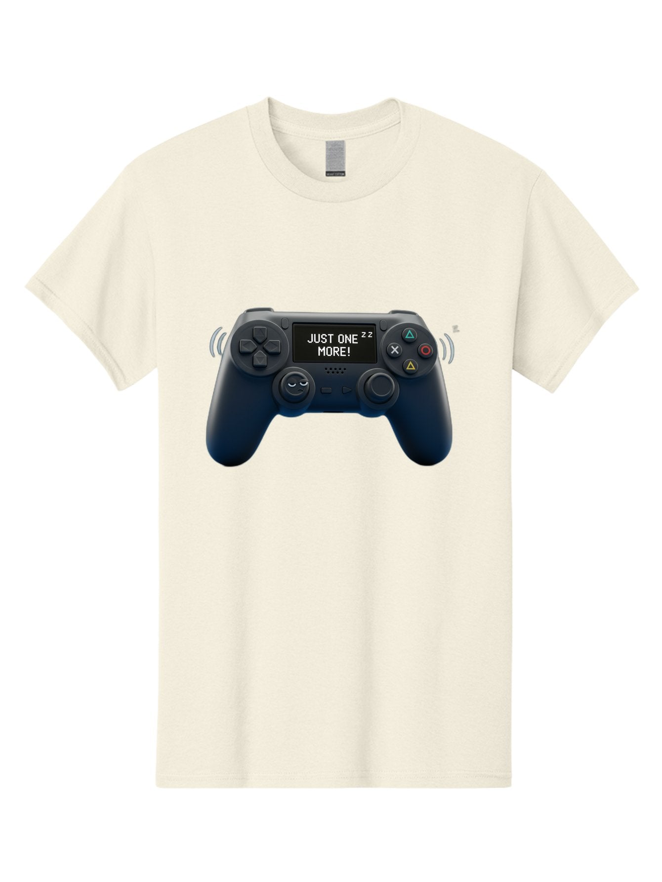 Ps4-Controller Men'S Graphic Tee, 100% Cotton, Comfortable Casual Summer Wear, Machine Washable, Game Controller, Gaming, Video Games, Ps4 Controller, Joystick, Gamepad, Gaming Addiction, Gaming Habit, Just One More, Sleep Deprivation, Bac343 12