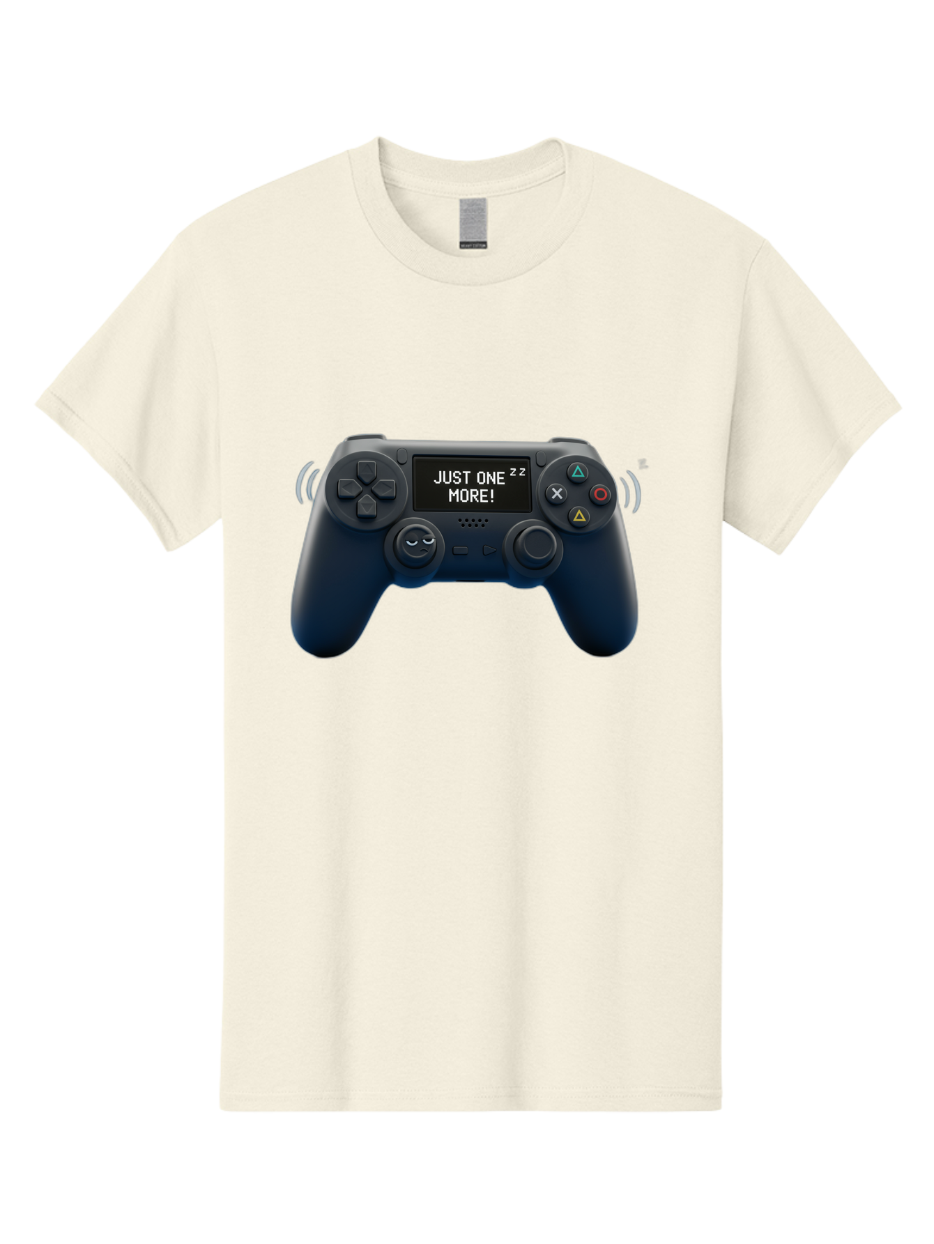 Ps4-Controller Men'S Graphic Tee, 100% Cotton, Comfortable Casual Summer Wear, Machine Washable, Game Controller, Gaming, Video Games, Ps4 Controller, Joystick, Gamepad, Gaming Addiction, Gaming Habit, Just One More, Sleep Deprivation, Bac343 3