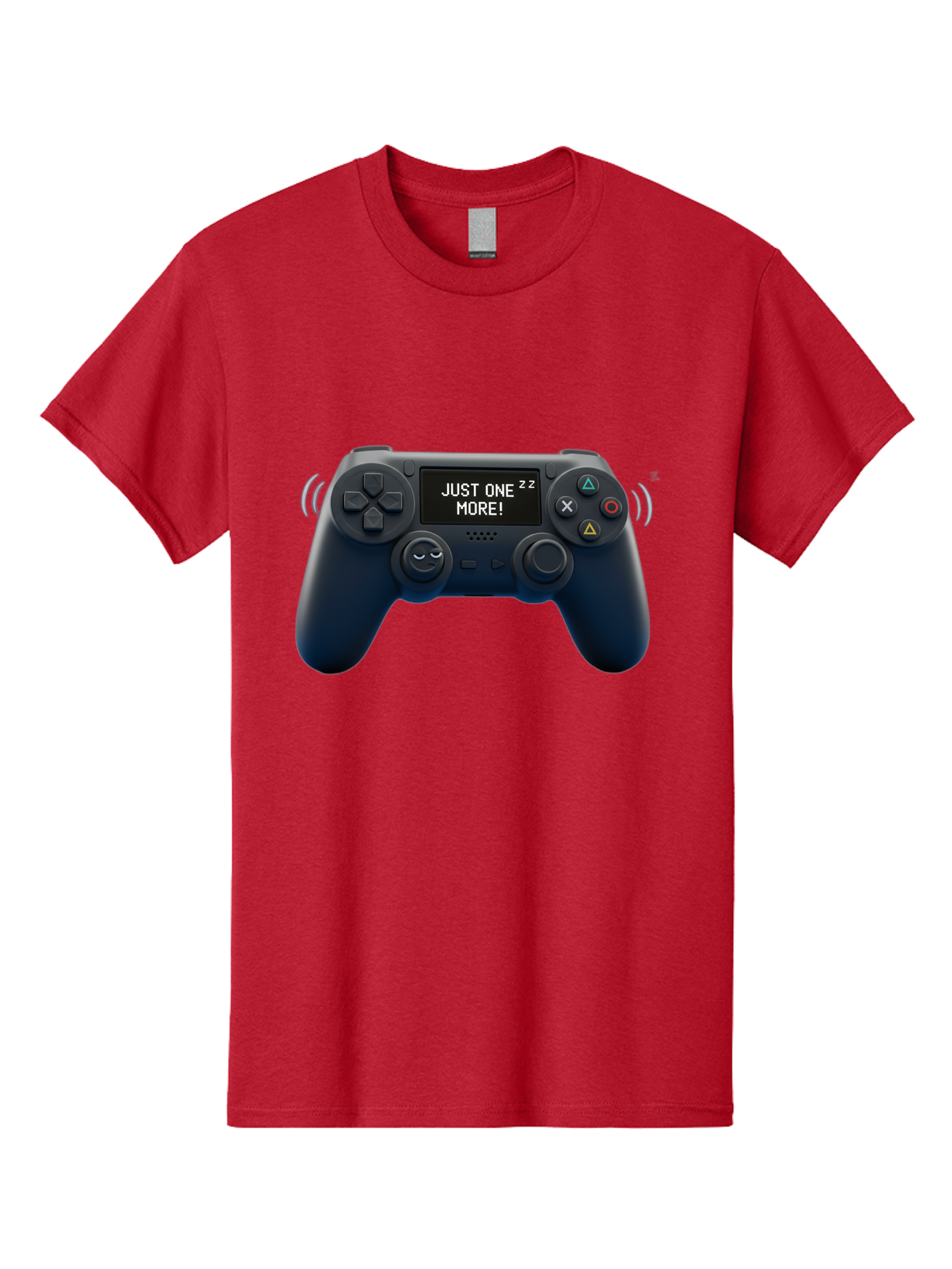 Ps4-Controller Men'S Graphic Tee, 100% Cotton, Comfortable Casual Summer Wear, Machine Washable, Game Controller, Gaming, Video Games, Ps4 Controller, Joystick, Gamepad, Gaming Addiction, Gaming Habit, Just One More, Sleep Deprivation, Bac343 10