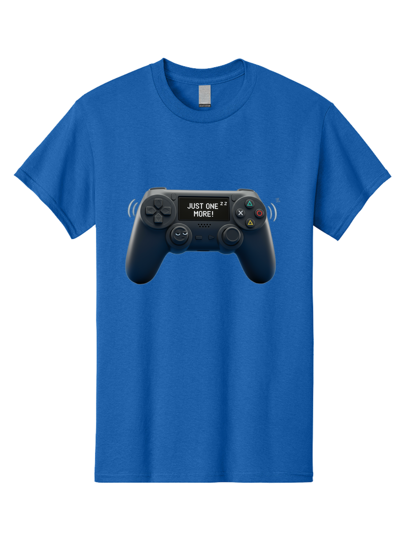Ps4-Controller Men'S Graphic Tee, 100% Cotton, Comfortable Casual Summer Wear, Machine Washable, Game Controller, Gaming, Video Games, Ps4 Controller, Joystick, Gamepad, Gaming Addiction, Gaming Habit, Just One More, Sleep Deprivation, Bac343 11