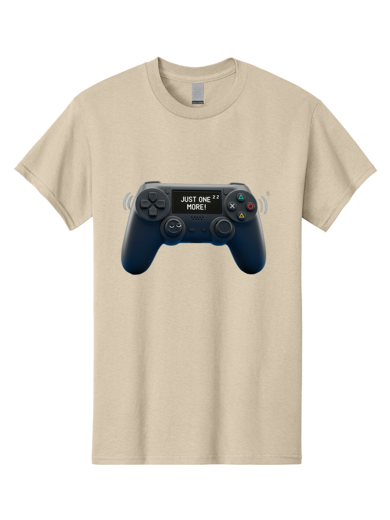 Ps4-Controller Men'S Graphic Tee, 100% Cotton, Comfortable Casual Summer Wear, Machine Washable, Game Controller, Gaming, Video Games, Ps4 Controller, Joystick, Gamepad, Gaming Addiction, Gaming Habit, Just One More, Sleep Deprivation, Bac343 12