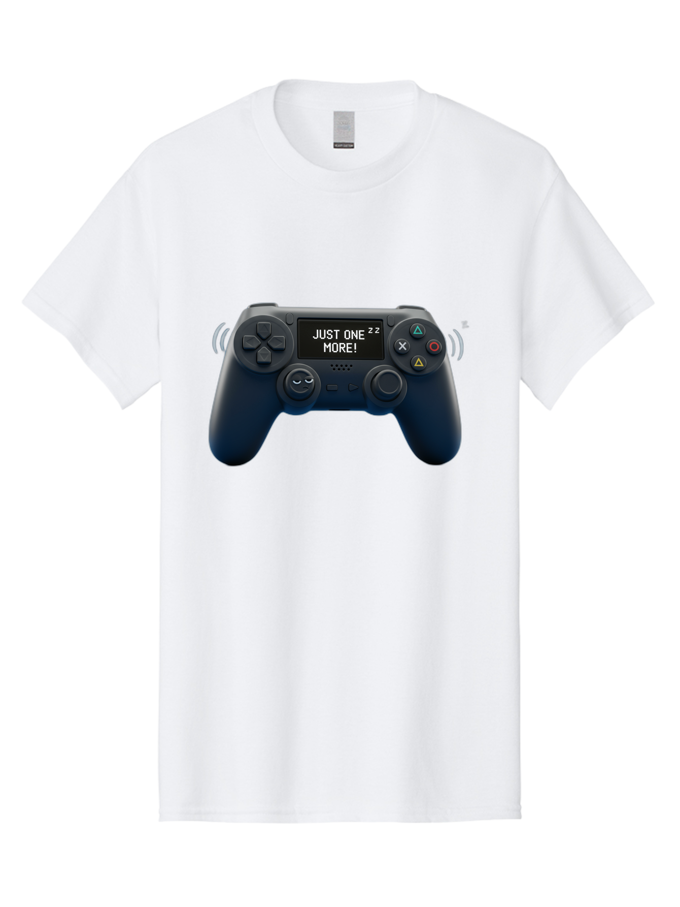 Ps4-Controller Men'S Graphic Tee, 100% Cotton, Comfortable Casual Summer Wear, Machine Washable, Game Controller, Gaming, Video Games, Ps4 Controller, Joystick, Gamepad, Gaming Addiction, Gaming Habit, Just One More, Sleep Deprivation, Bac343 14