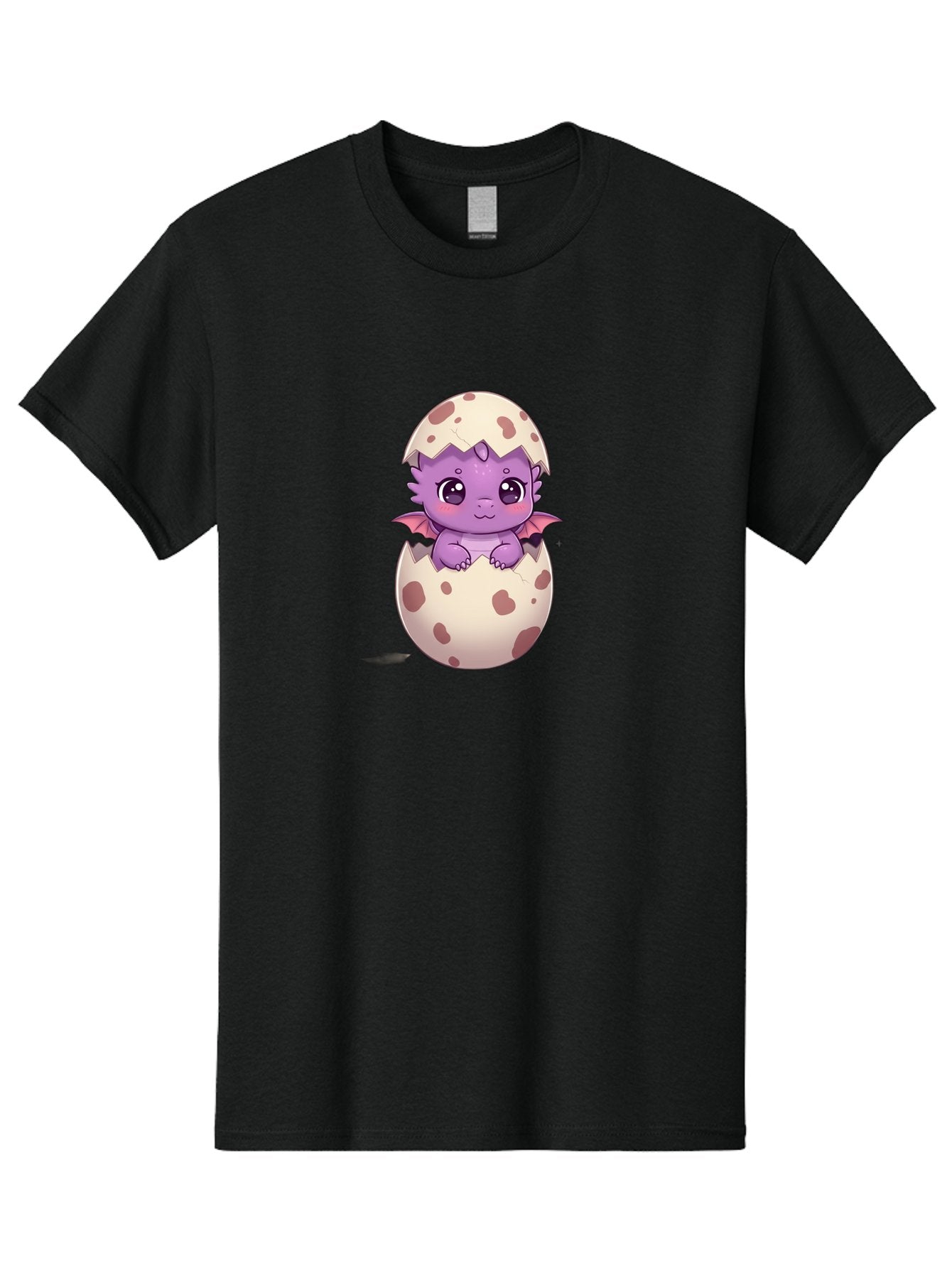 Purple-Dragon-Hatching Men'S Graphic Tee, 100% Cotton, Comfortable Casual Summer Wear, Machine Washable, Cute Dragon Hatching, Adorable Creature, Fantasy Art, Purple Dragon, Eggshell, Cartoon Character, Nursery Decor, Baby Dragon, Bac356 12
