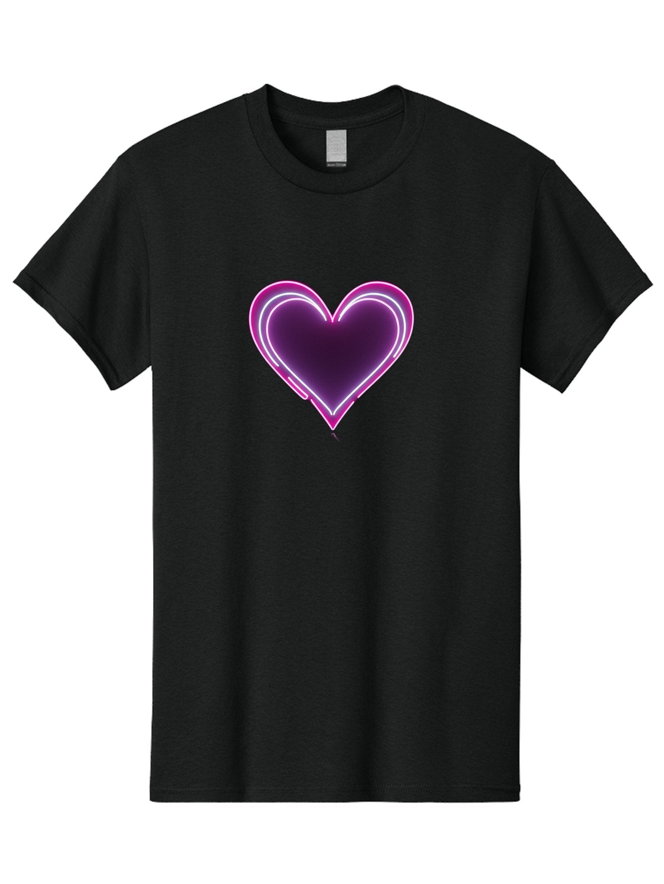 Purple-Heart-Balloon Men'S Graphic Tee, 100% Cotton, Comfortable Casual Summer Wear, Machine Washable, Heart-Shaped Balloon, Purple Balloon, Heart Design, Glowing Heart, Neon Heart, Festive Decoration, Party Decoration, Love Symbol, Bac358 5