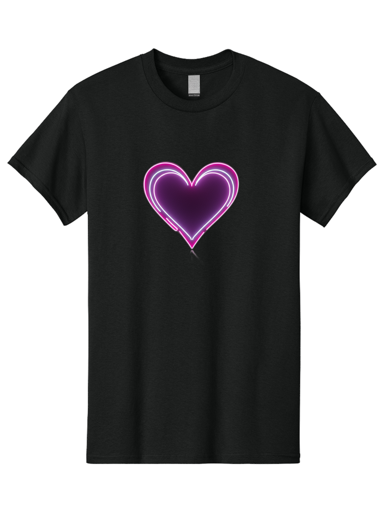 Purple-Heart-Balloon Men'S Graphic Tee, 100% Cotton, Comfortable Casual Summer Wear, Machine Washable, Heart-Shaped Balloon, Purple Balloon, Heart Design, Glowing Heart, Neon Heart, Festive Decoration, Party Decoration, Love Symbol, Bac358 8