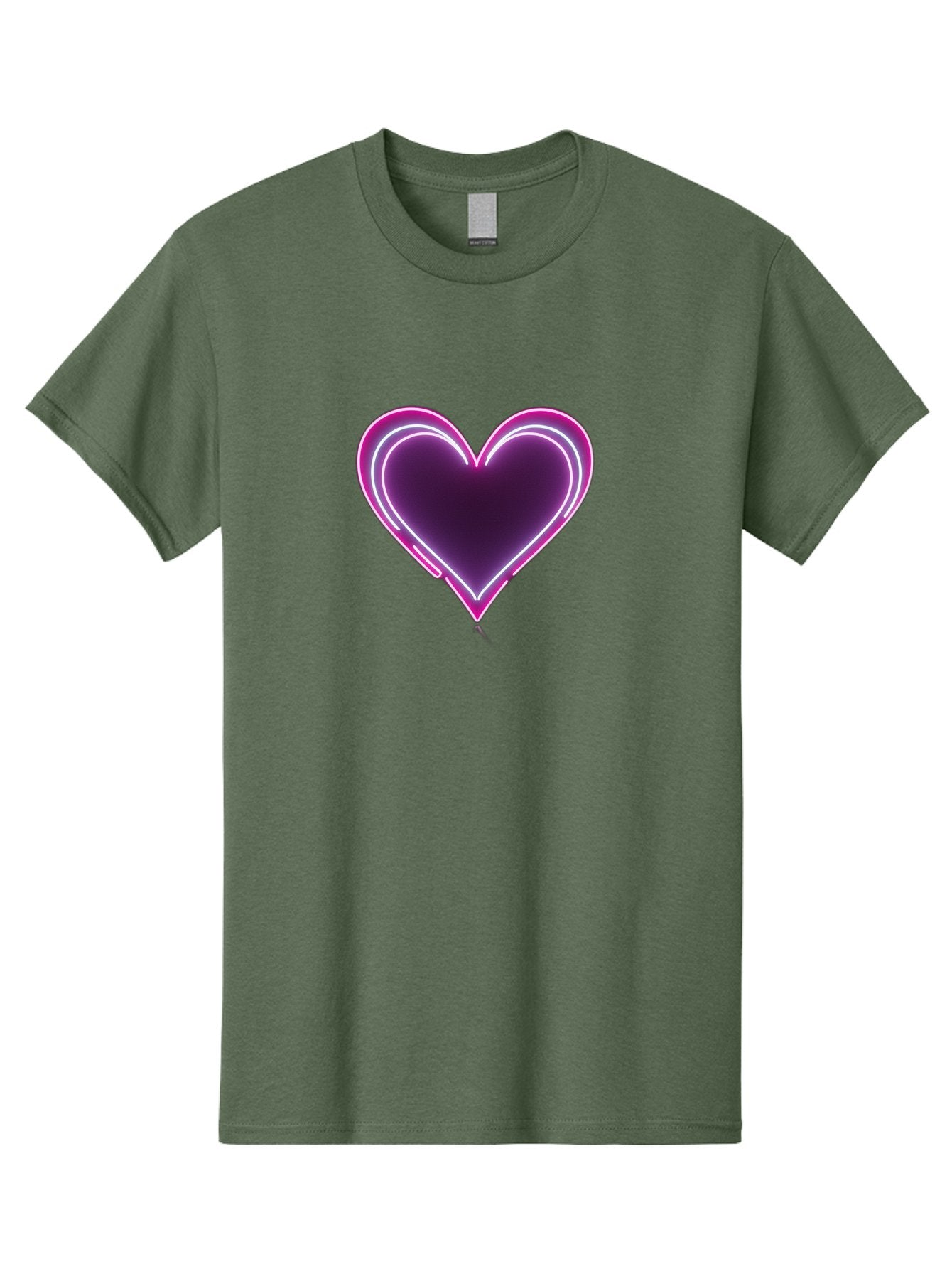 Purple-Heart-Balloon Men'S Graphic Tee, 100% Cotton, Comfortable Casual Summer Wear, Machine Washable, Heart-Shaped Balloon, Purple Balloon, Heart Design, Glowing Heart, Neon Heart, Festive Decoration, Party Decoration, Love Symbol, Bac358 4