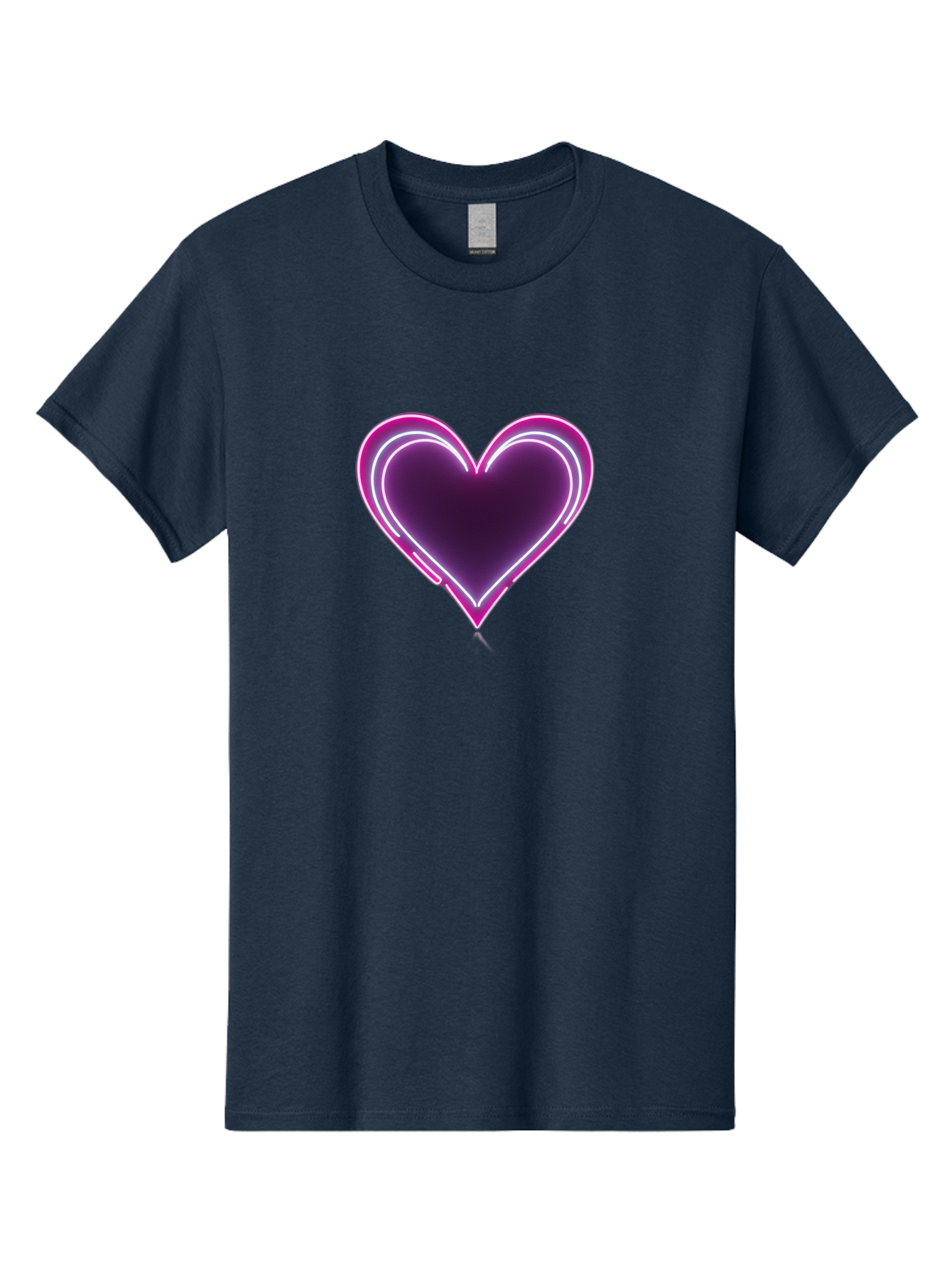 Purple-Heart-Balloon Men'S Graphic Tee, 100% Cotton, Comfortable Casual Summer Wear, Machine Washable, Heart-Shaped Balloon, Purple Balloon, Heart Design, Glowing Heart, Neon Heart, Festive Decoration, Party Decoration, Love Symbol, Bac358 4