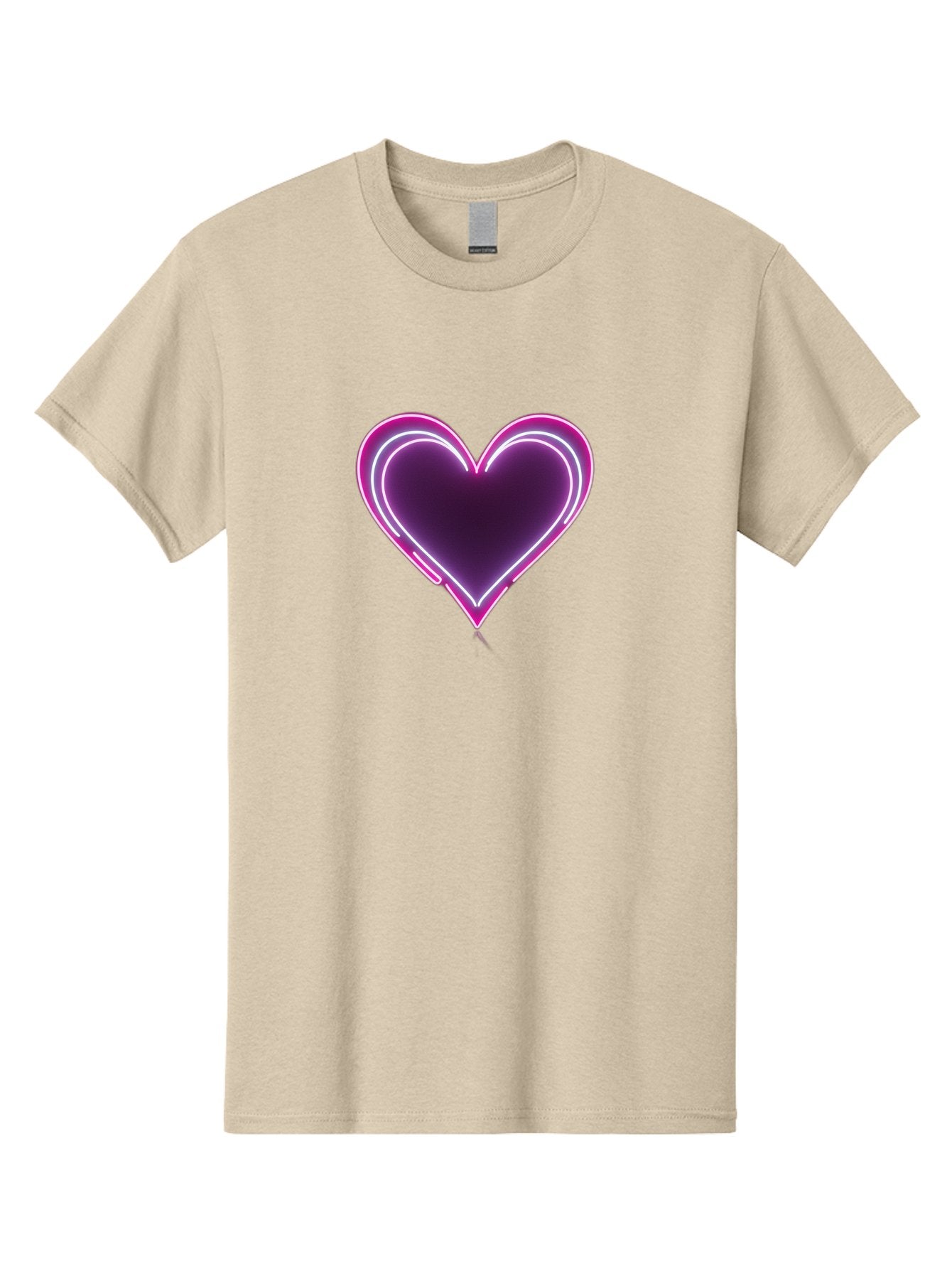 Purple-Heart-Balloon Men'S Graphic Tee, 100% Cotton, Comfortable Casual Summer Wear, Machine Washable, Heart-Shaped Balloon, Purple Balloon, Heart Design, Glowing Heart, Neon Heart, Festive Decoration, Party Decoration, Love Symbol, Bac358 14