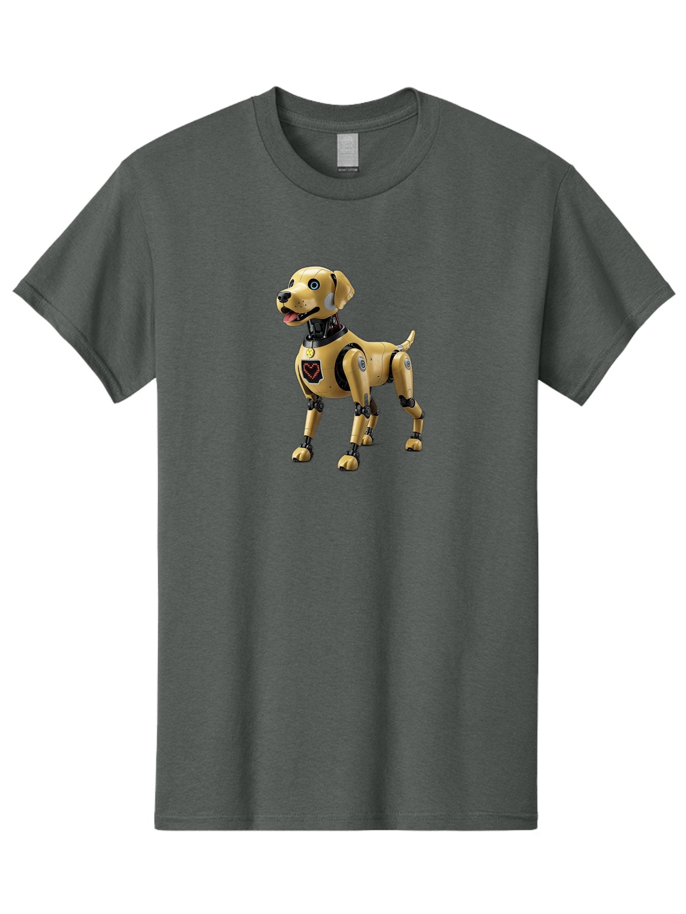 Robot-Dog Men'S Graphic Tee, 100% Cotton, Comfortable Casual Summer Wear, Machine Washable, Robotic Dog, Futuristic Pet, Artificial Intelligence, Cybernetic Canine, Tech-Savvy Companion, Mechanical Limbs, Robotic Joints, High-Tech Gadget, Bac373 11