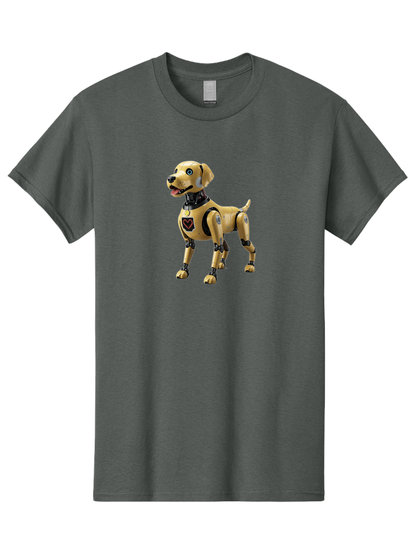 Robot-Dog Men'S Graphic Tee, 100% Cotton, Comfortable Casual Summer Wear, Machine Washable, Robotic Dog, Futuristic Pet, Artificial Intelligence, Cybernetic Canine, Tech-Savvy Companion, Mechanical Limbs, Robotic Joints, High-Tech Gadget, Bac373 4