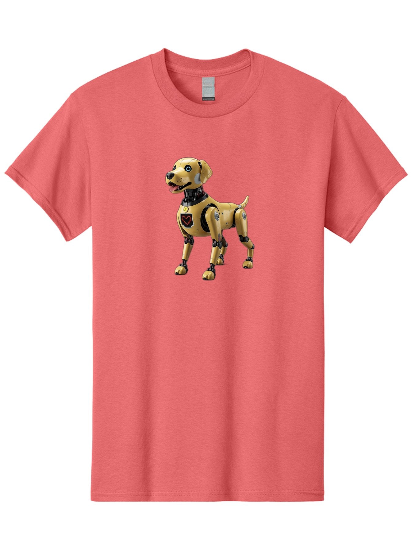 Robot-Dog Men'S Graphic Tee, 100% Cotton, Comfortable Casual Summer Wear, Machine Washable, Robotic Dog, Futuristic Pet, Artificial Intelligence, Cybernetic Canine, Tech-Savvy Companion, Mechanical Limbs, Robotic Joints, High-Tech Gadget, Bac373 8