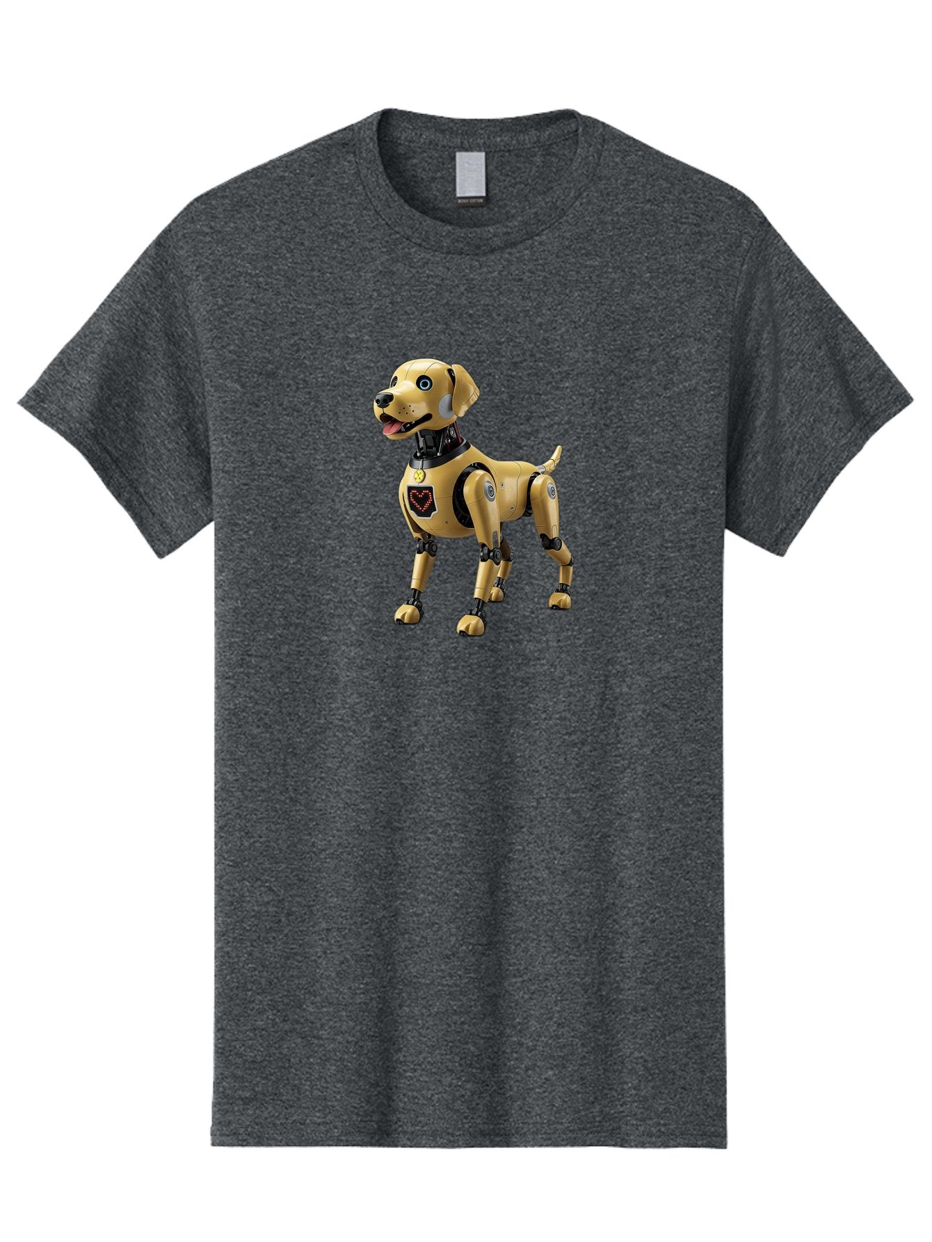 Robot-Dog Men'S Graphic Tee, 100% Cotton, Comfortable Casual Summer Wear, Machine Washable, Robotic Dog, Futuristic Pet, Artificial Intelligence, Cybernetic Canine, Tech-Savvy Companion, Mechanical Limbs, Robotic Joints, High-Tech Gadget, Bac373 6