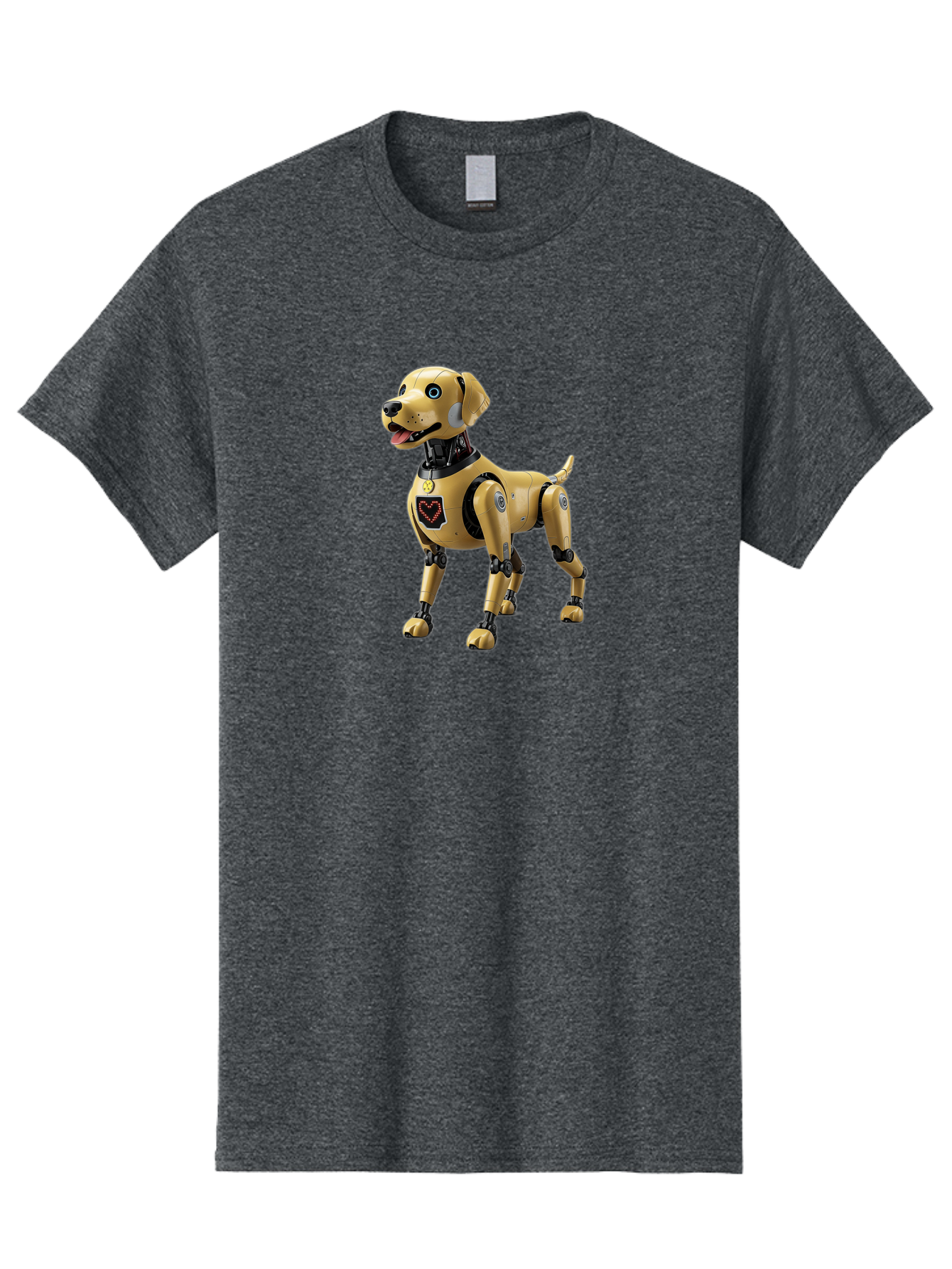 Robot-Dog Men'S Graphic Tee, 100% Cotton, Comfortable Casual Summer Wear, Machine Washable, Robotic Dog, Futuristic Pet, Artificial Intelligence, Cybernetic Canine, Tech-Savvy Companion, Mechanical Limbs, Robotic Joints, High-Tech Gadget, Bac373 7
