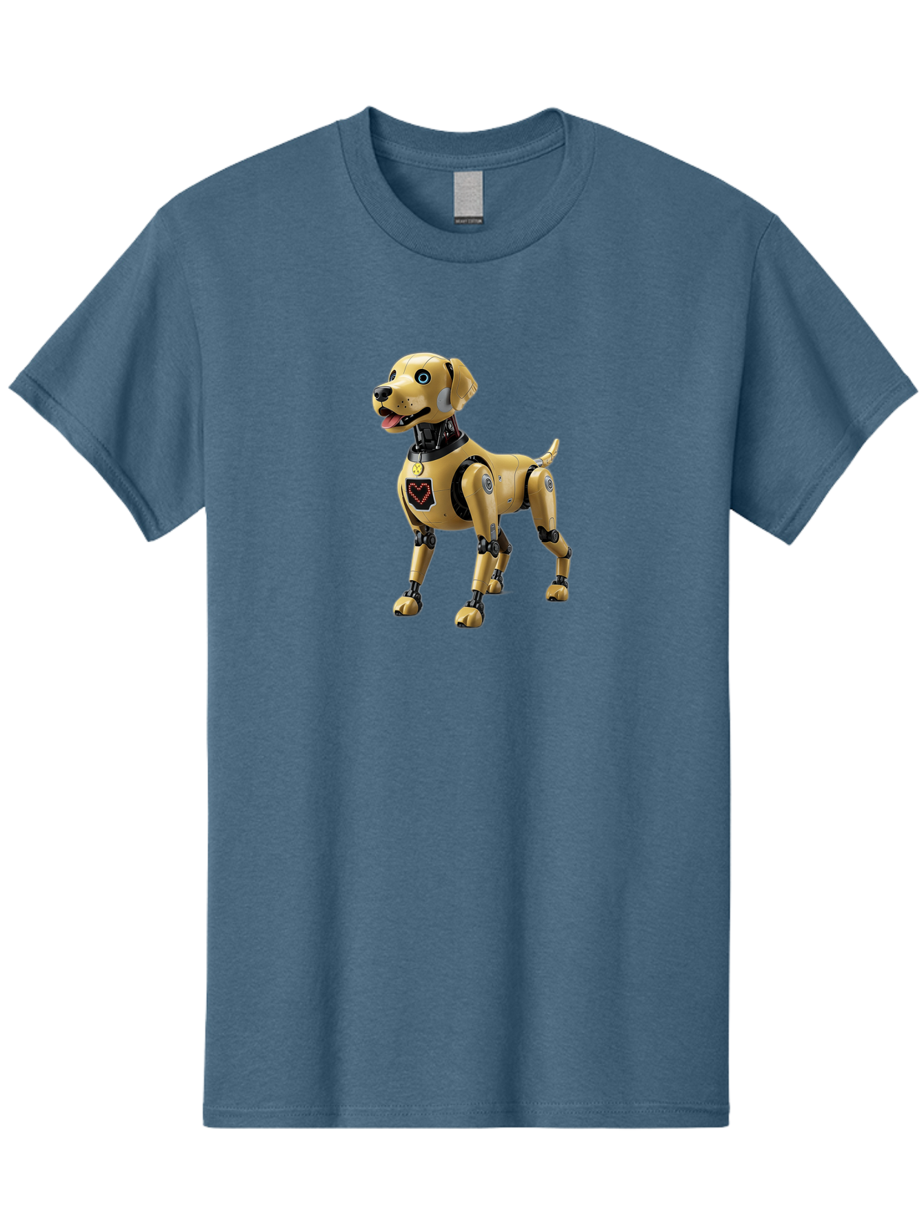 Robot-Dog Men'S Graphic Tee, 100% Cotton, Comfortable Casual Summer Wear, Machine Washable, Robotic Dog, Futuristic Pet, Artificial Intelligence, Cybernetic Canine, Tech-Savvy Companion, Mechanical Limbs, Robotic Joints, High-Tech Gadget, Bac373 5