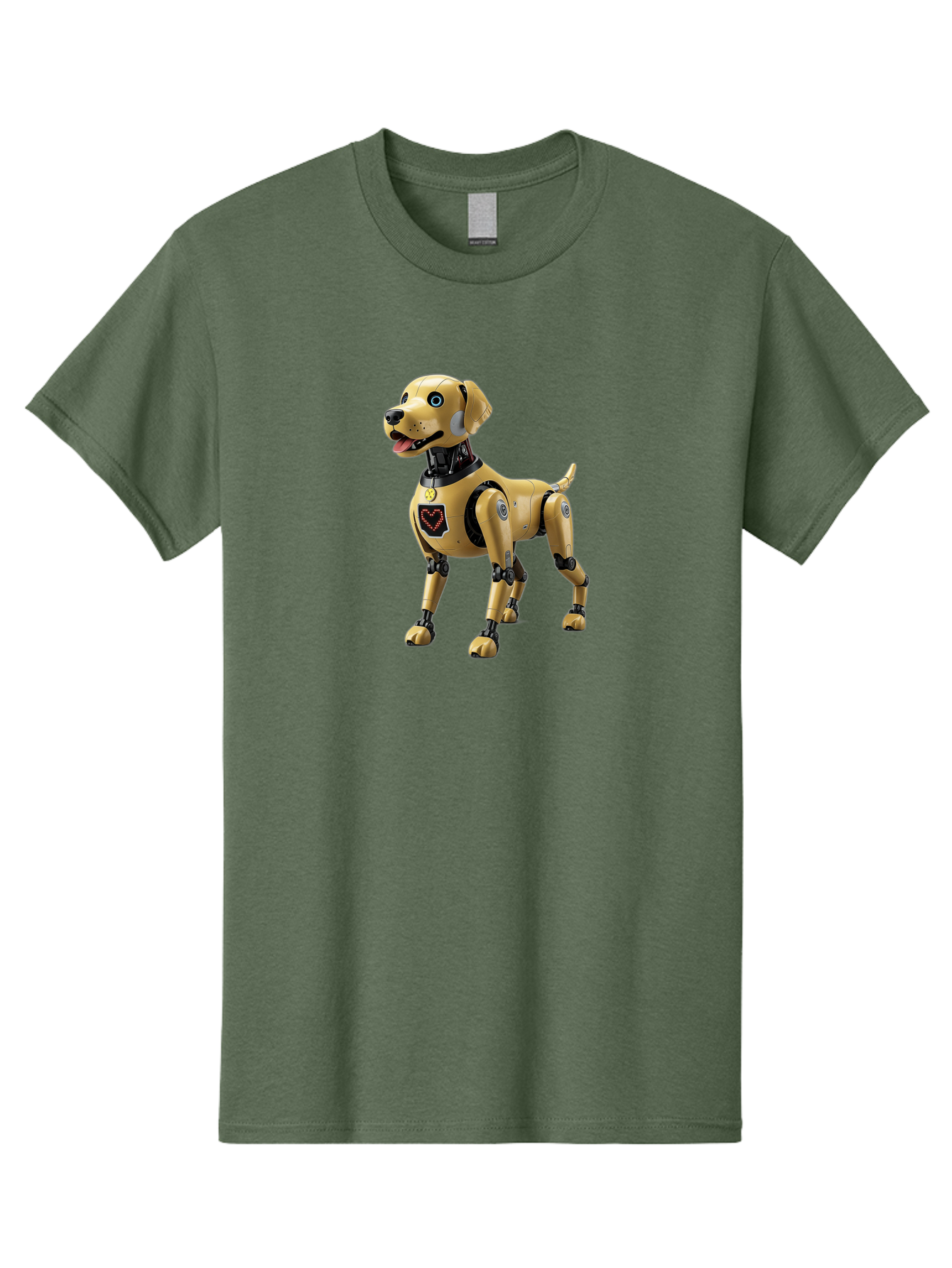 Robot-Dog Men'S Graphic Tee, 100% Cotton, Comfortable Casual Summer Wear, Machine Washable, Robotic Dog, Futuristic Pet, Artificial Intelligence, Cybernetic Canine, Tech-Savvy Companion, Mechanical Limbs, Robotic Joints, High-Tech Gadget, Bac373 8