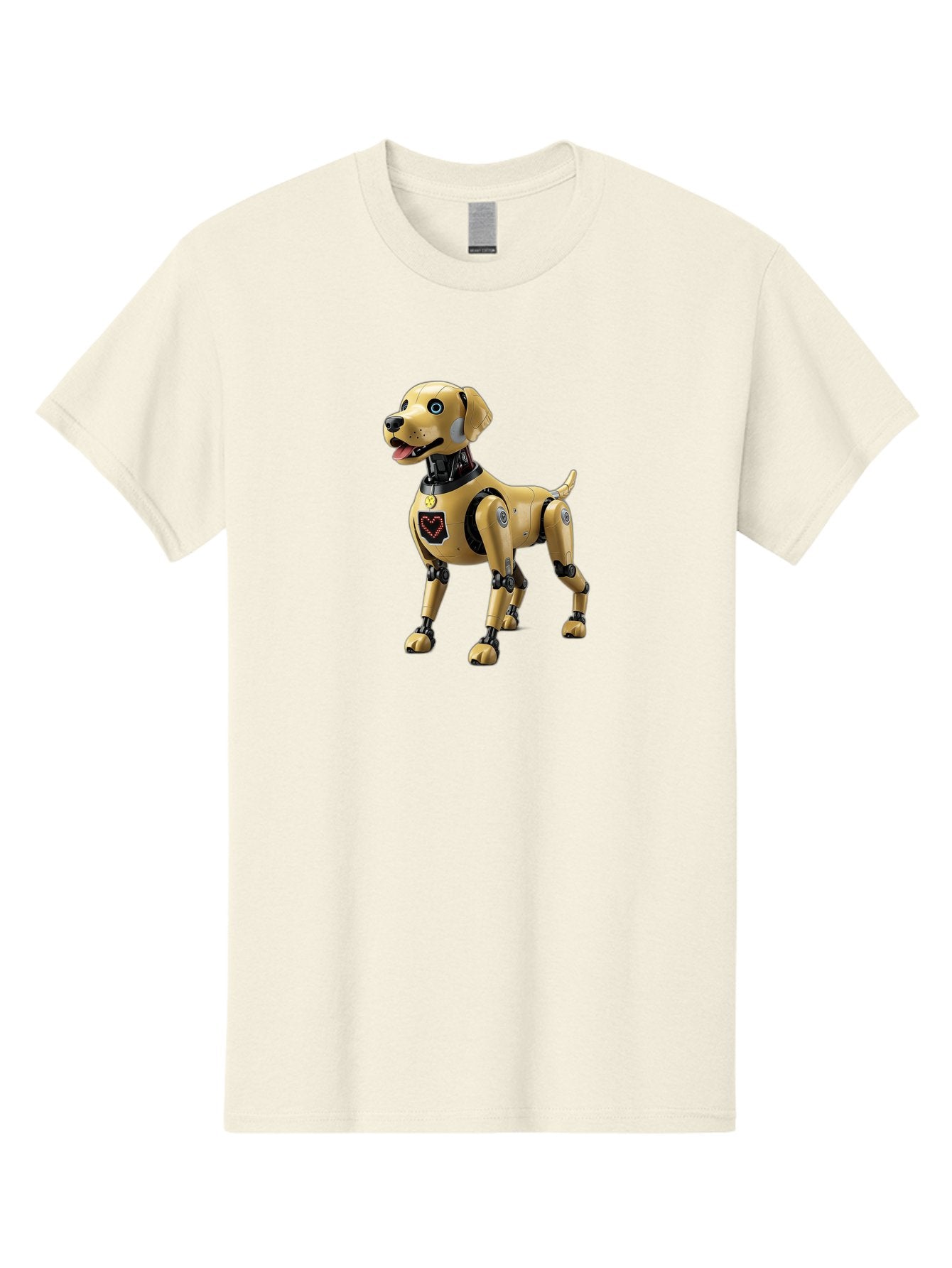Robot-Dog Men'S Graphic Tee, 100% Cotton, Comfortable Casual Summer Wear, Machine Washable, Robotic Dog, Futuristic Pet, Artificial Intelligence, Cybernetic Canine, Tech-Savvy Companion, Mechanical Limbs, Robotic Joints, High-Tech Gadget, Bac373 7