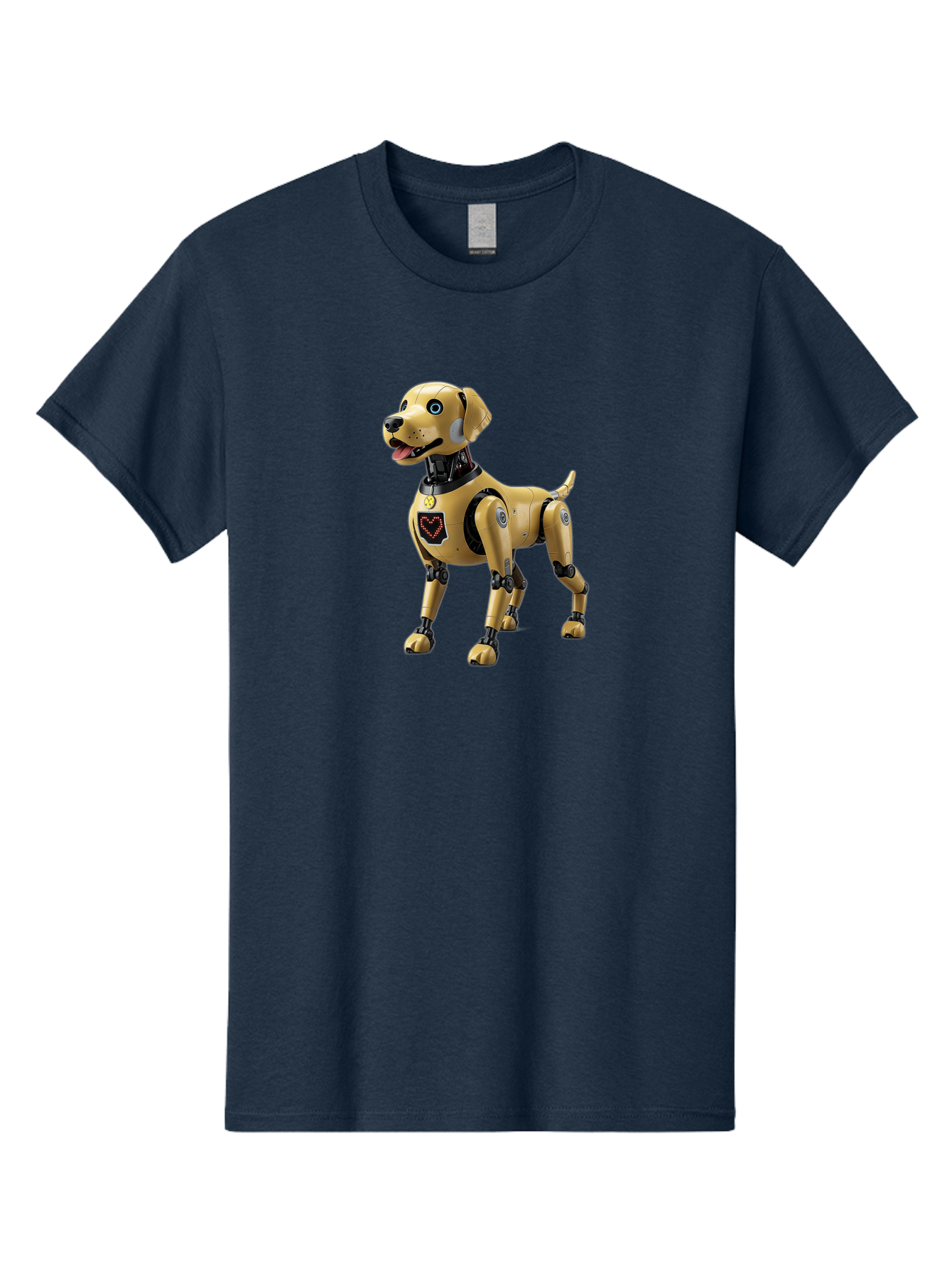 Robot-Dog Men'S Graphic Tee, 100% Cotton, Comfortable Casual Summer Wear, Machine Washable, Robotic Dog, Futuristic Pet, Artificial Intelligence, Cybernetic Canine, Tech-Savvy Companion, Mechanical Limbs, Robotic Joints, High-Tech Gadget, Bac373 3