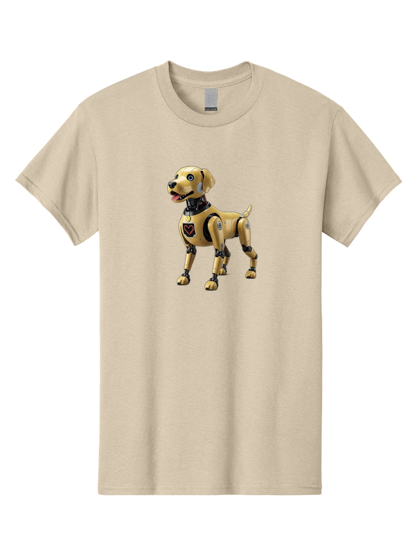 Robot-Dog Men'S Graphic Tee, 100% Cotton, Comfortable Casual Summer Wear, Machine Washable, Robotic Dog, Futuristic Pet, Artificial Intelligence, Cybernetic Canine, Tech-Savvy Companion, Mechanical Limbs, Robotic Joints, High-Tech Gadget, Bac373 13