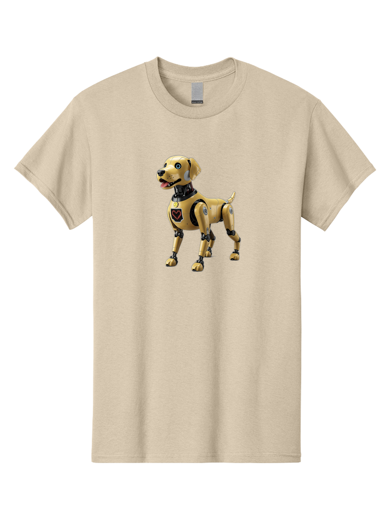 Robot-Dog Men'S Graphic Tee, 100% Cotton, Comfortable Casual Summer Wear, Machine Washable, Robotic Dog, Futuristic Pet, Artificial Intelligence, Cybernetic Canine, Tech-Savvy Companion, Mechanical Limbs, Robotic Joints, High-Tech Gadget, Bac373 15