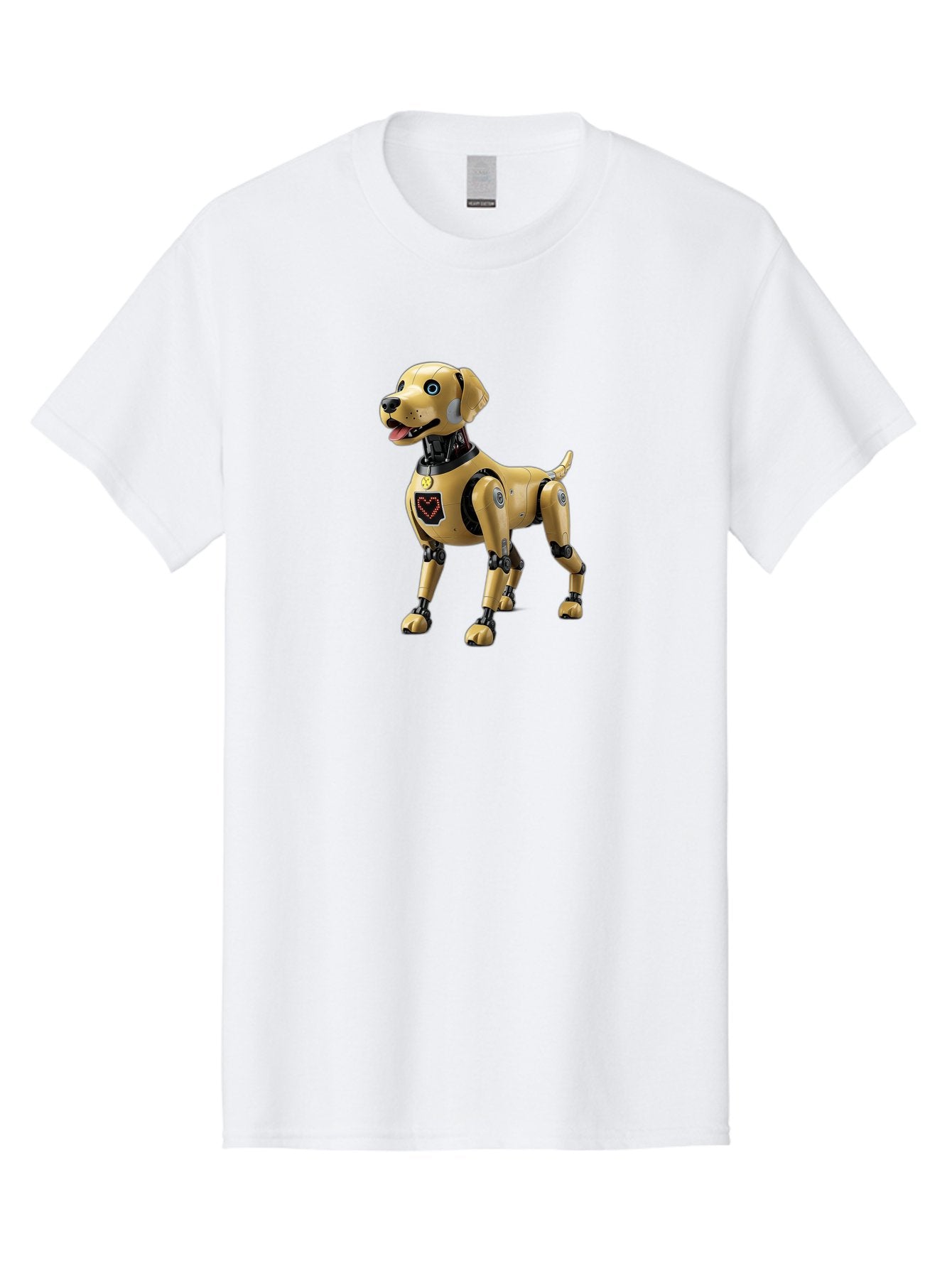 Robot-Dog Men'S Graphic Tee, 100% Cotton, Comfortable Casual Summer Wear, Machine Washable, Robotic Dog, Futuristic Pet, Artificial Intelligence, Cybernetic Canine, Tech-Savvy Companion, Mechanical Limbs, Robotic Joints, High-Tech Gadget, Bac373