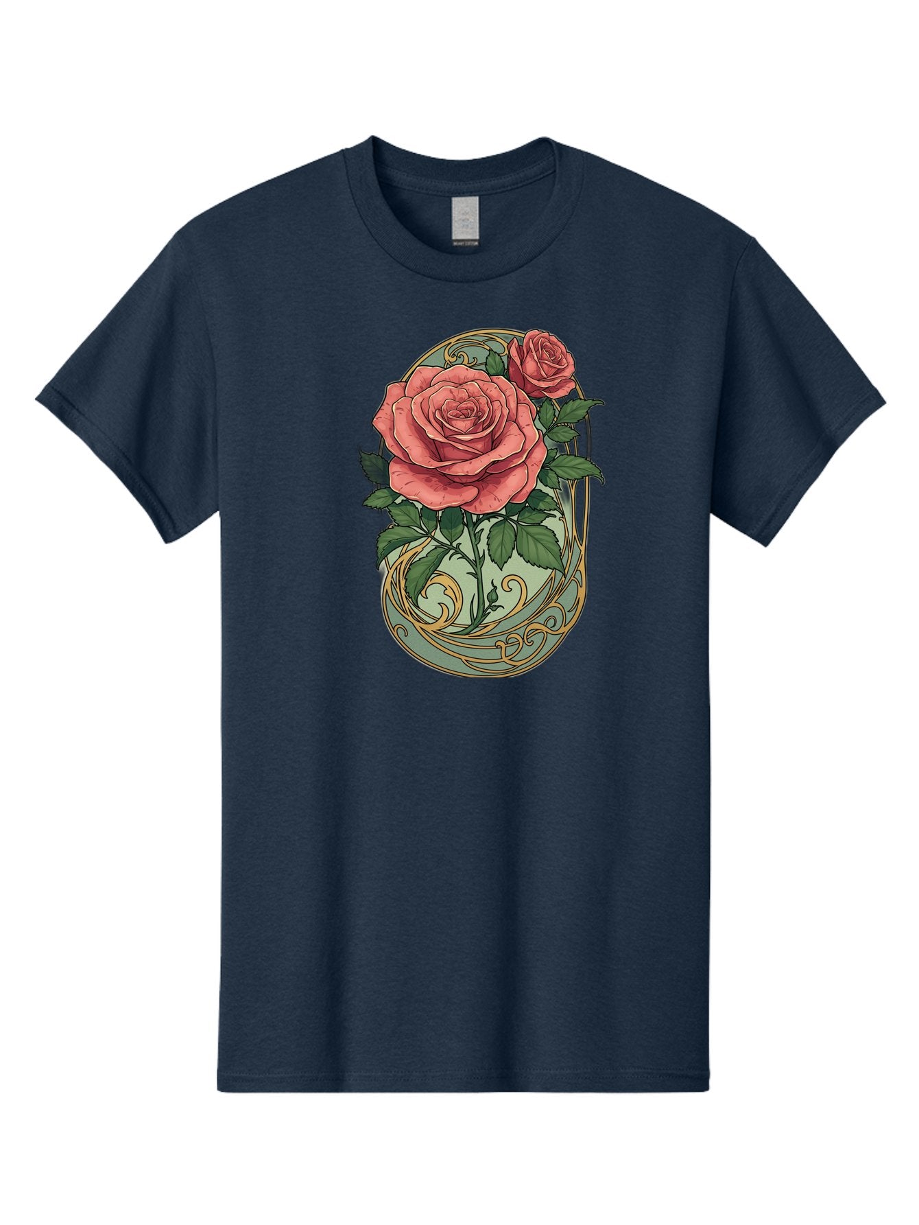 Roses-In-Vase Men'S Graphic Tee, 100% Cotton, Comfortable Casual Summer Wear, Machine Washable, Faberge Egg, Roses, Floral Arrangement, Ornate Design, Vintage Style, Decorative Art, Elegant Flowers, Luxury Decor, Beautiful Roses Bac380 13