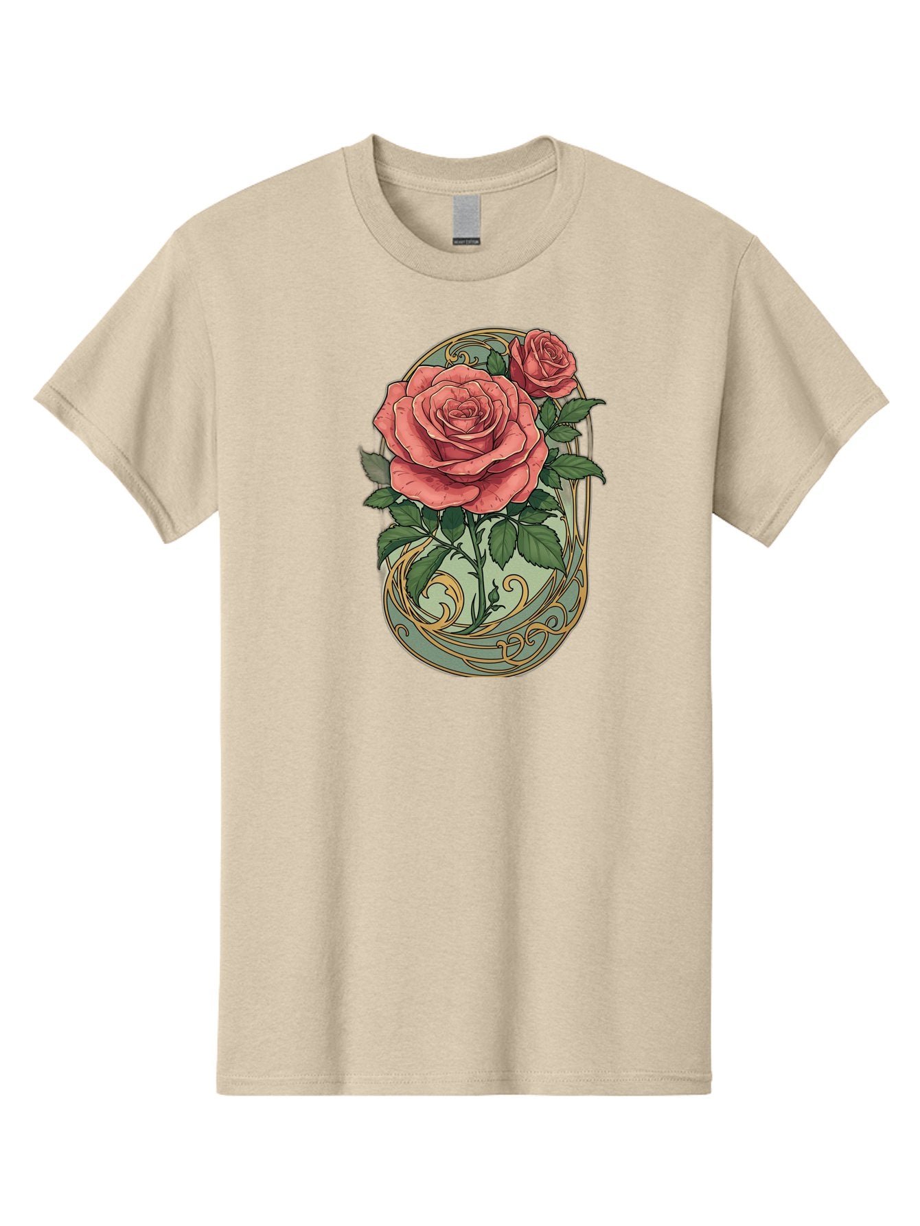 Roses-In-Vase Men'S Graphic Tee, 100% Cotton, Comfortable Casual Summer Wear, Machine Washable, Faberge Egg, Roses, Floral Arrangement, Ornate Design, Vintage Style, Decorative Art, Elegant Flowers, Luxury Decor, Beautiful Roses Bac380 14