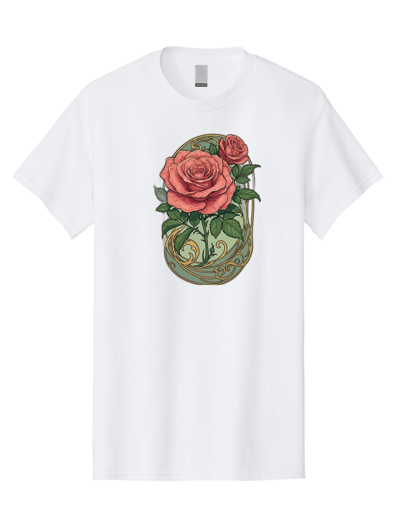 Roses-In-Vase Men'S Graphic Tee, 100% Cotton, Comfortable Casual Summer Wear, Machine Washable, Faberge Egg, Roses, Floral Arrangement, Ornate Design, Vintage Style, Decorative Art, Elegant Flowers, Luxury Decor, Beautiful Roses Bac380 11