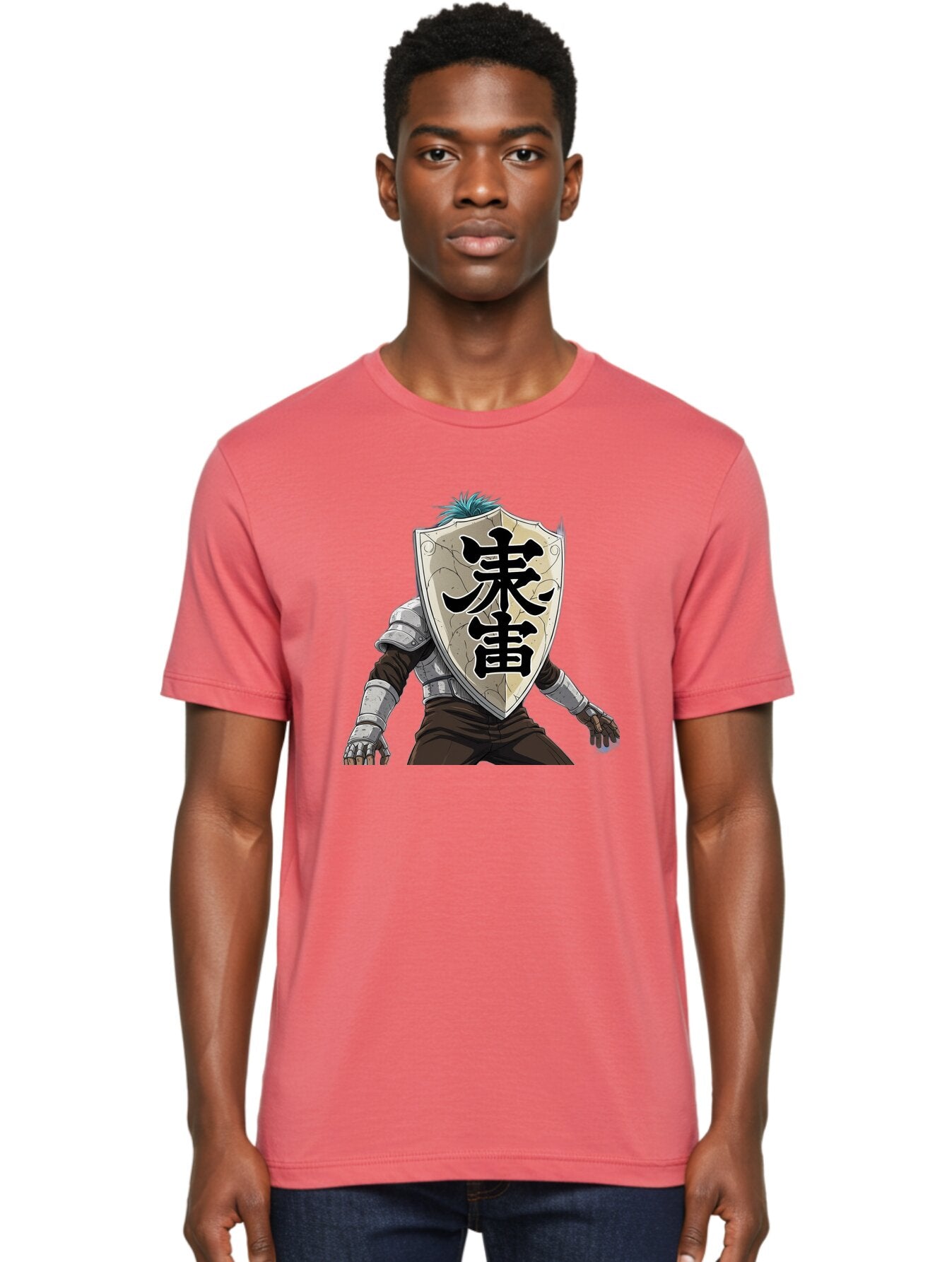 Samurai Men'S Graphic Tee, 100% Cotton, Comfortable Casual Summer Wear, Machine Washable, Samurai Armor, Japanese Warrior, Medieval Armor, Silver Armor, Kanji Characters, Feudal Japan, Bushido Code, Martial Arts Bac389 27