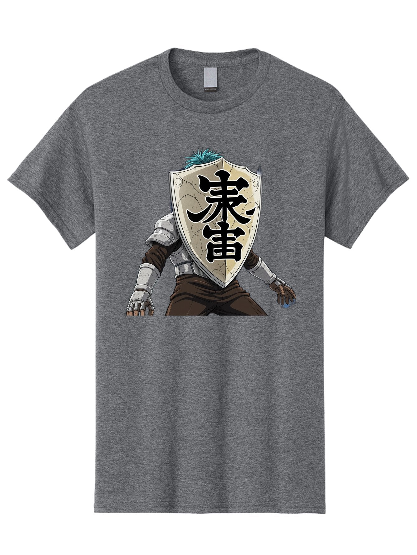 Samurai Men'S Graphic Tee, 100% Cotton, Comfortable Casual Summer Wear, Machine Washable, Samurai Armor, Japanese Warrior, Medieval Armor, Silver Armor, Kanji Characters, Feudal Japan, Bushido Code, Martial Arts Bac389 3