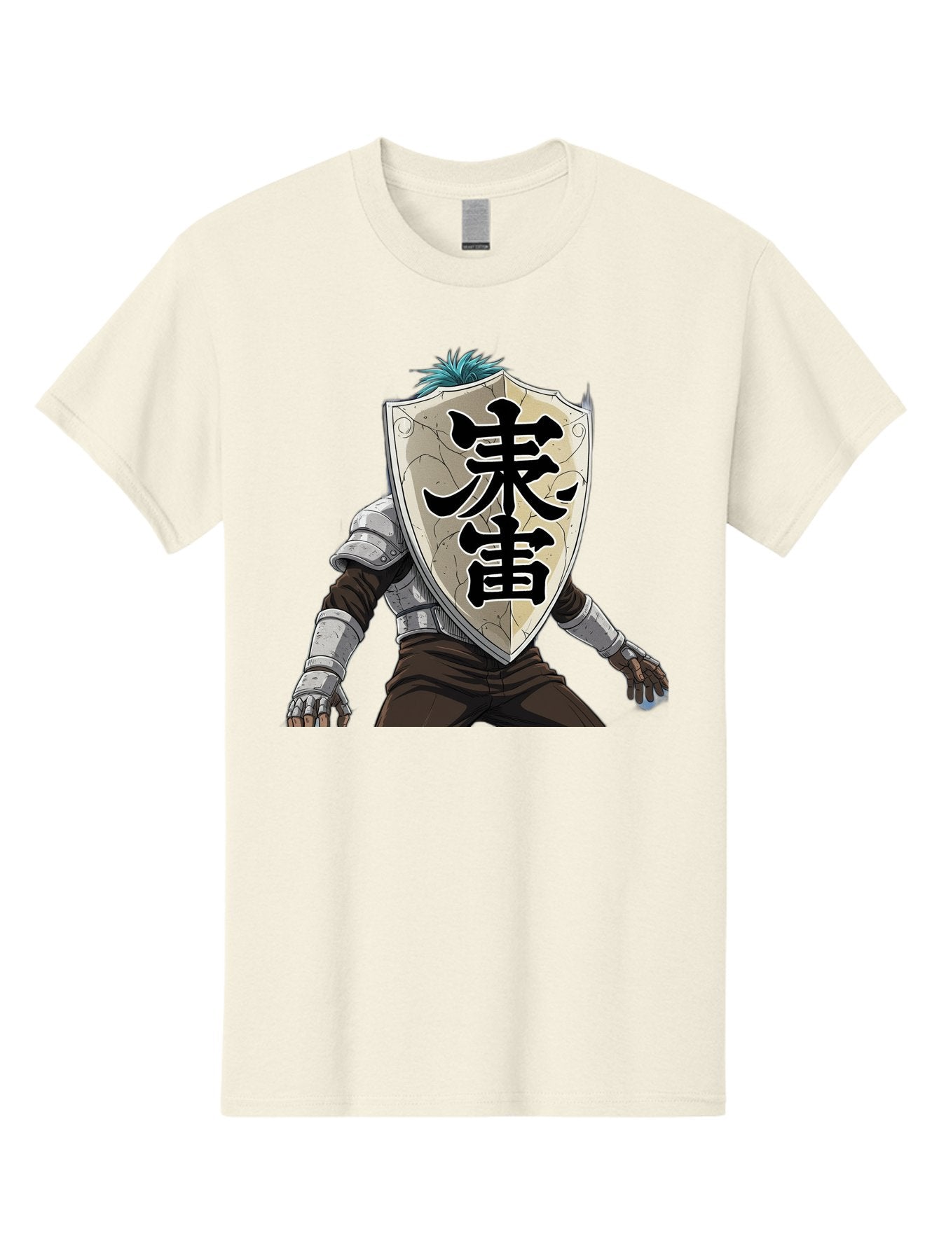 Samurai Men'S Graphic Tee, 100% Cotton, Comfortable Casual Summer Wear, Machine Washable, Samurai Armor, Japanese Warrior, Medieval Armor, Silver Armor, Kanji Characters, Feudal Japan, Bushido Code, Martial Arts Bac389 5
