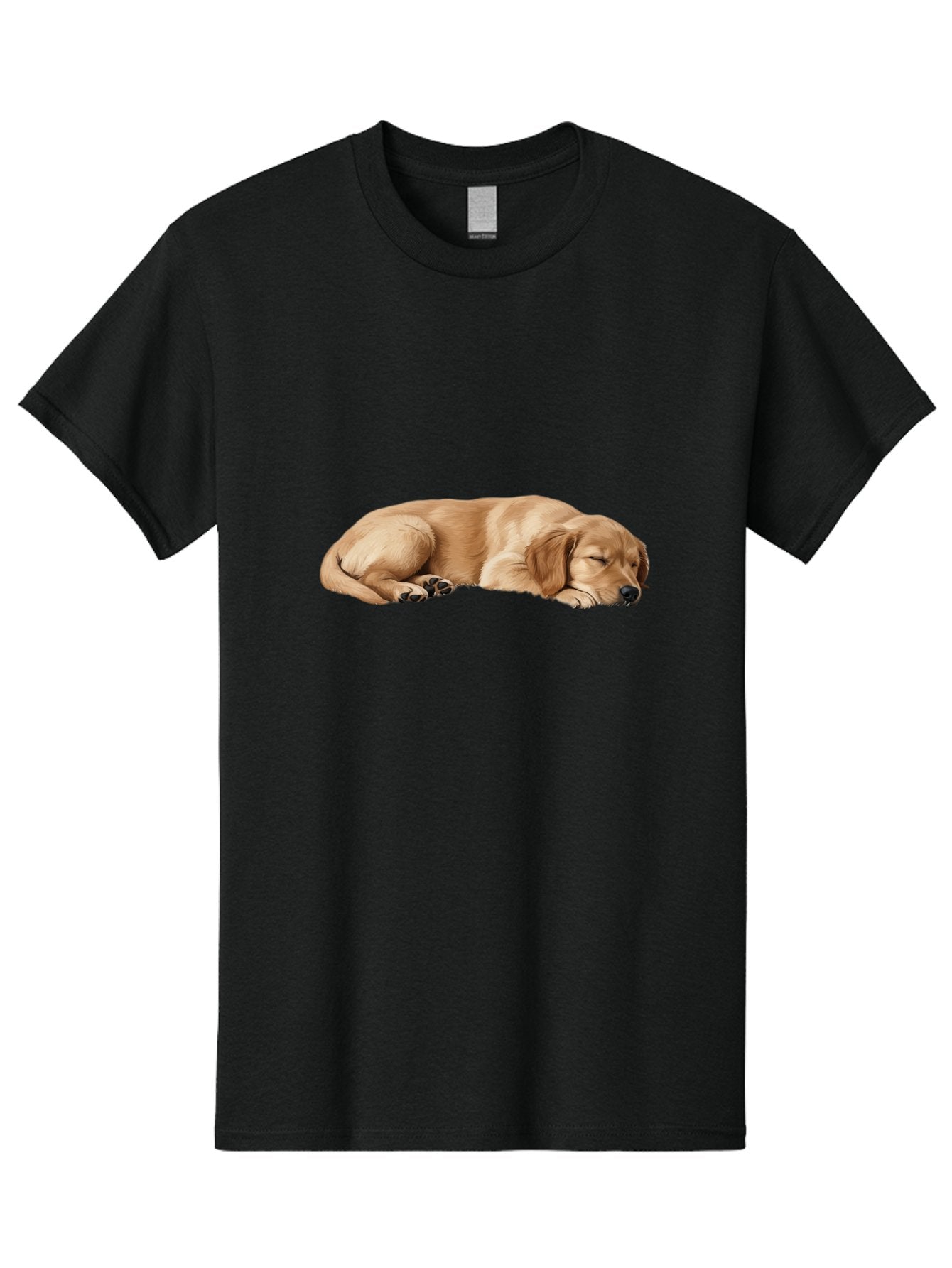 Sleeping-Golden-Retriever-Dog Men'S Graphic Tee, 100% Cotton, Comfortable Casual Summer Wear, Machine Washable, Sleeping Dog, Golden Retriever, Peaceful Animal, Resting Pet, Calm Canine, Adorable Dog, Dog Sleep, Serene Pet, Relaxing Animal Bac414 13