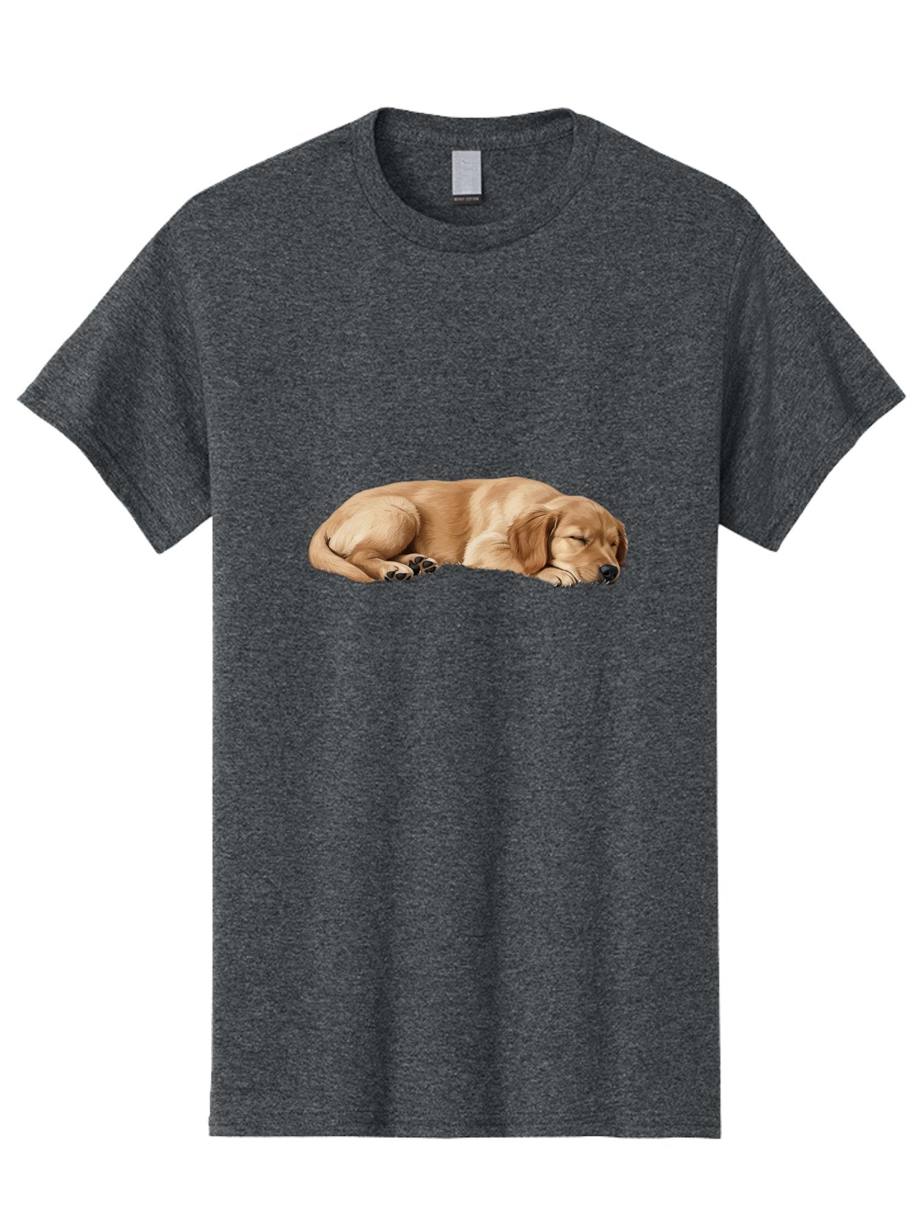 Sleeping-Golden-Retriever-Dog Men'S Graphic Tee, 100% Cotton, Comfortable Casual Summer Wear, Machine Washable, Sleeping Dog, Golden Retriever, Peaceful Animal, Resting Pet, Calm Canine, Adorable Dog, Dog Sleep, Serene Pet, Relaxing Animal Bac414 10