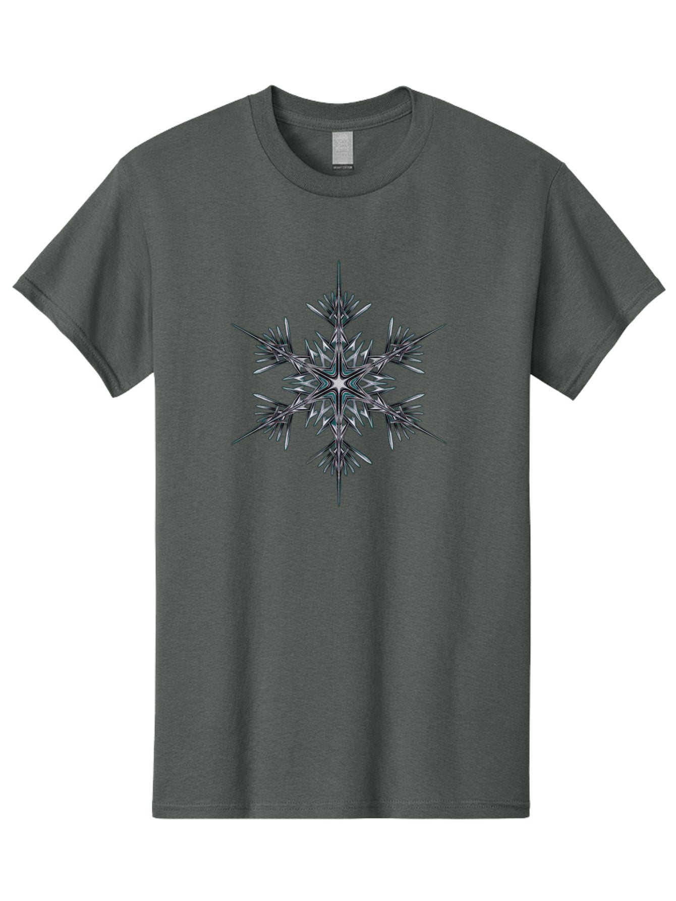 Snowflake-2 Men'S Graphic Tee, 100% Cotton, Comfortable Casual Summer Wear, Machine Washable, Delicate Snowflake, Intricate Patterns, Frosty Design, Crystal Clear, Winter Wonder, Icy Beauty, Symmetrical Shape, Six-Pointed Star Bac435 10