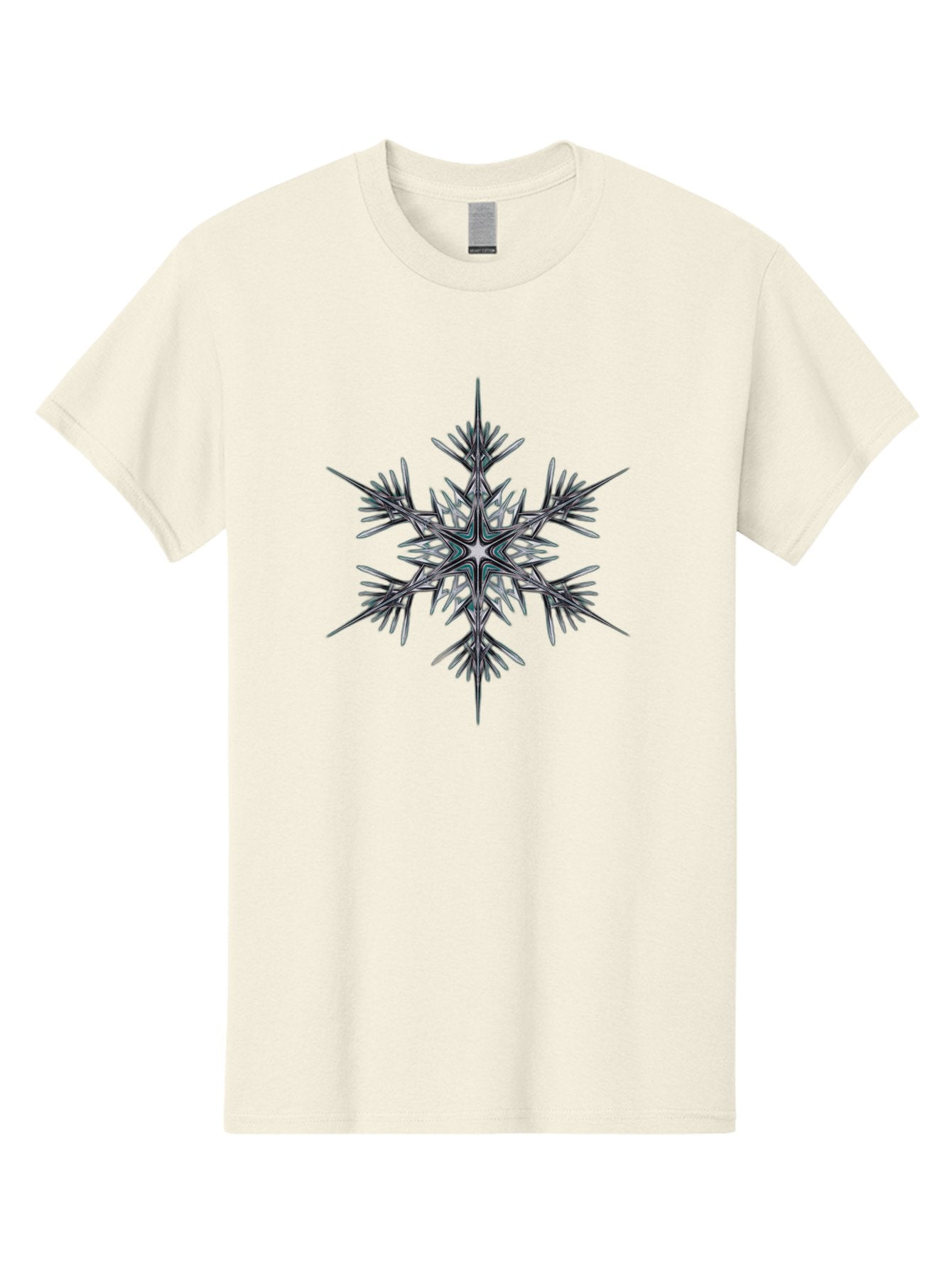 Snowflake-2 Men'S Graphic Tee, 100% Cotton, Comfortable Casual Summer Wear, Machine Washable, Delicate Snowflake, Intricate Patterns, Frosty Design, Crystal Clear, Winter Wonder, Icy Beauty, Symmetrical Shape, Six-Pointed Star Bac435 13