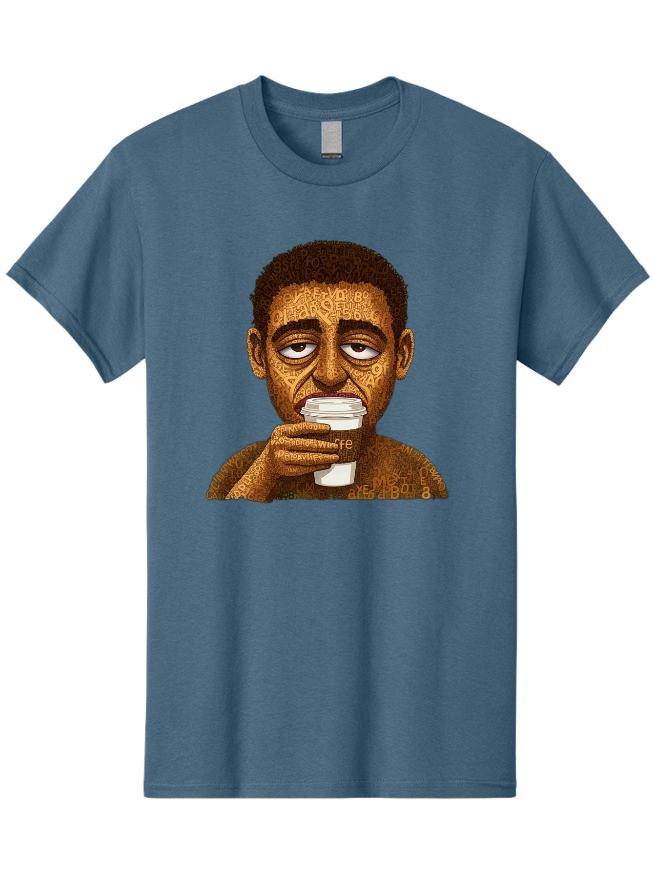 Tyler-The-Creator Men'S Graphic Tee, 100% Cotton, Comfortable Casual Summer Wear, Machine Washable, Tame Impala Lead Singer, Kevin Parker, Drinking Coffee, Psychedelic Art, Typography, Abstract Portrait, Indie Rock, Music Icon, Bac529 13